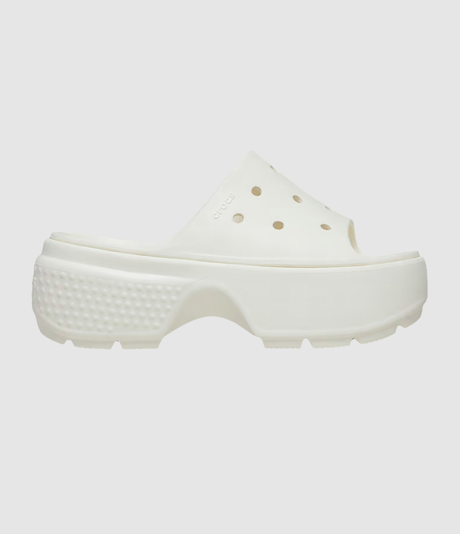 Mules Stomp Slide Blanc