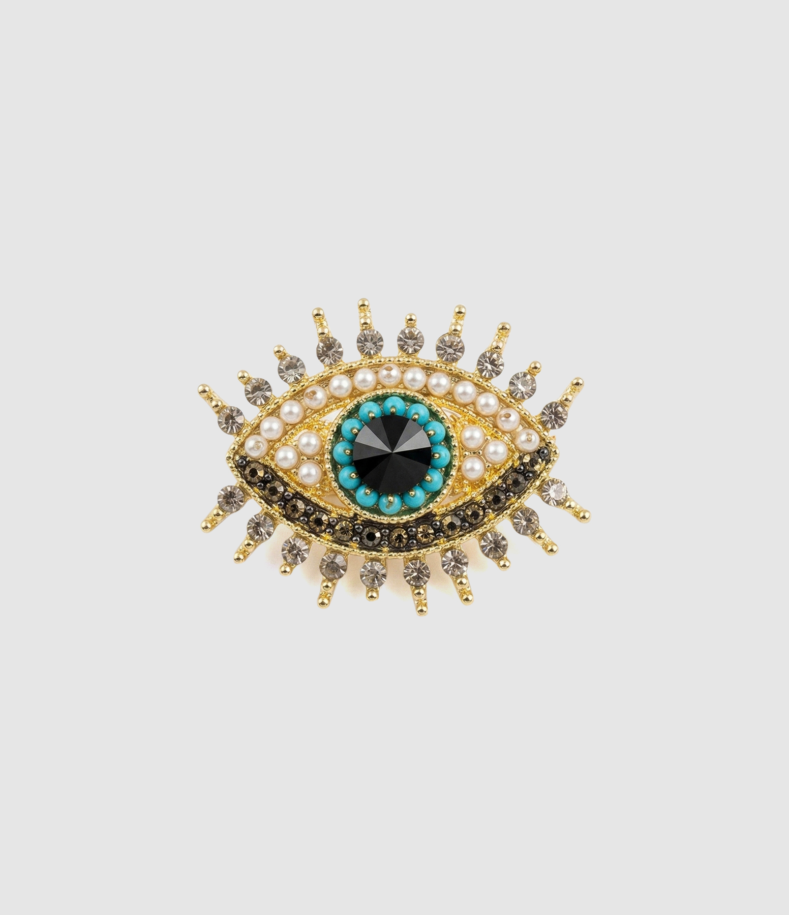 Broche Sun Eye Gold, Capsule Plein Été