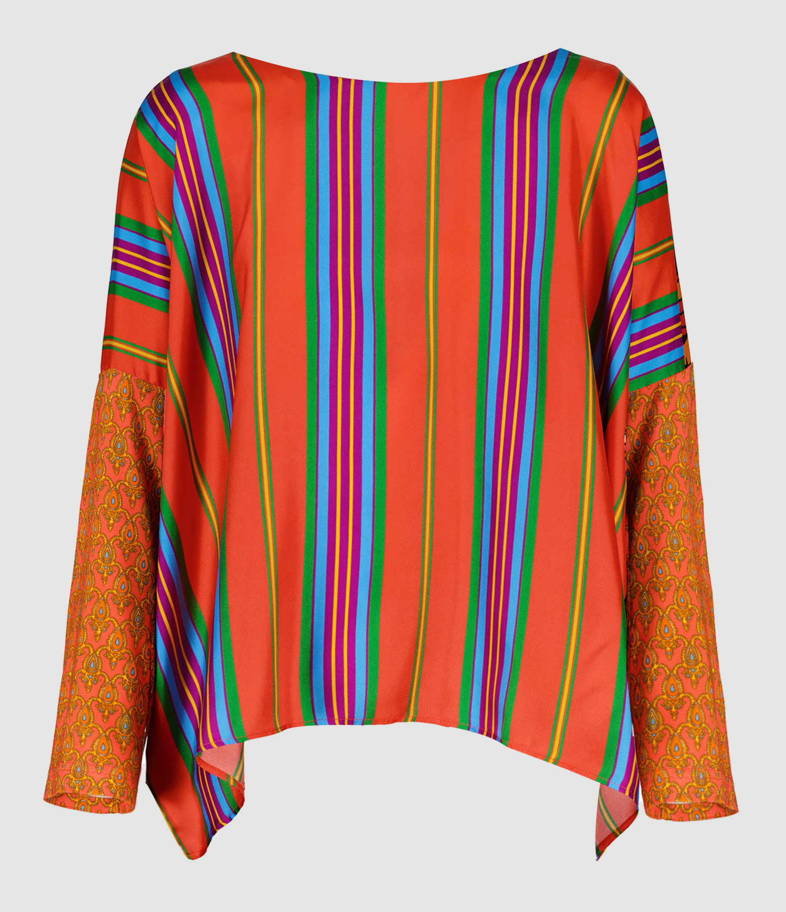 Blouse Janine Soie Mix Corail Fun