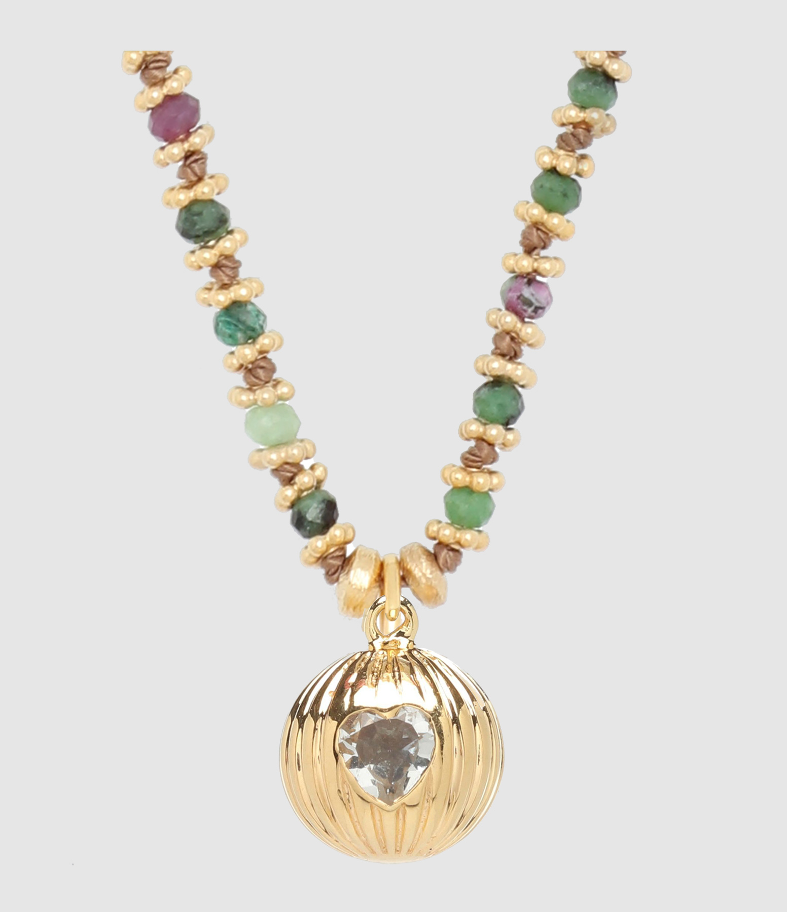 Collier Prema K Rubis Zoïsite