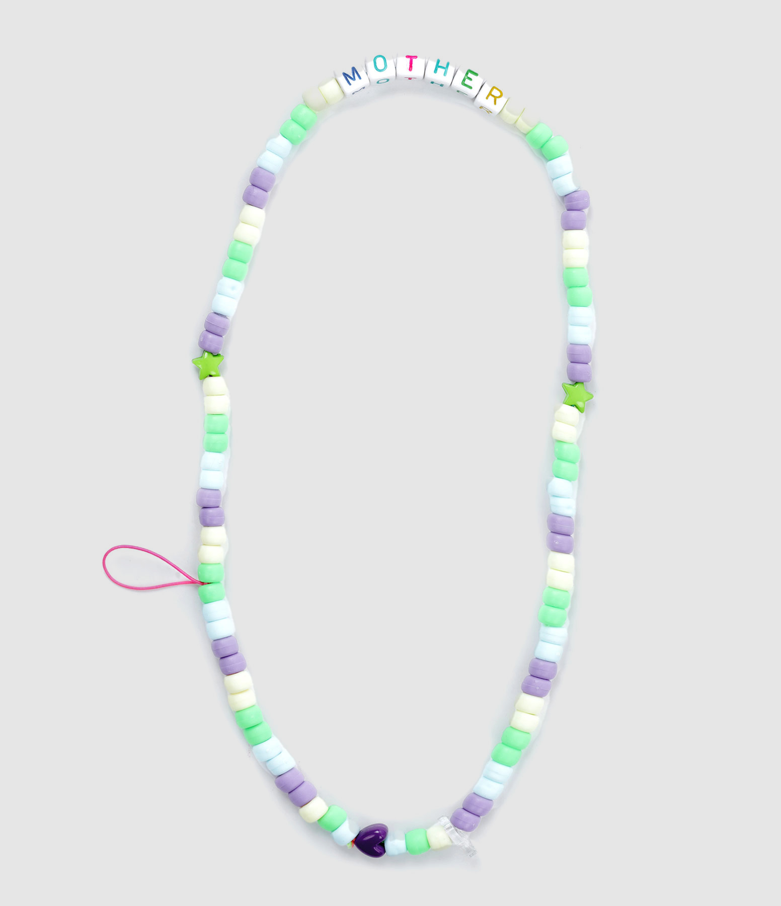 Bijou de Téléphone Love Beads MOTHER Vert Violet