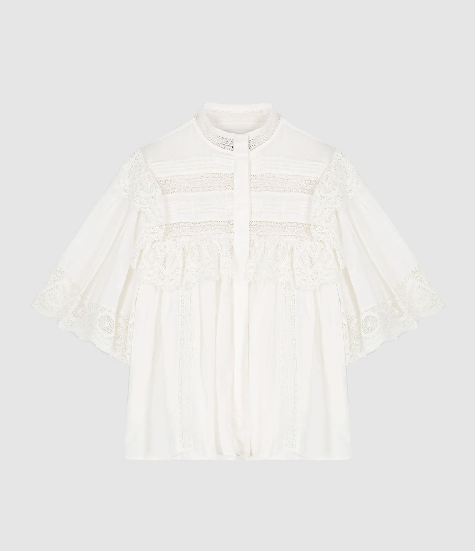 Chemise Lily Coton Pois Blanc