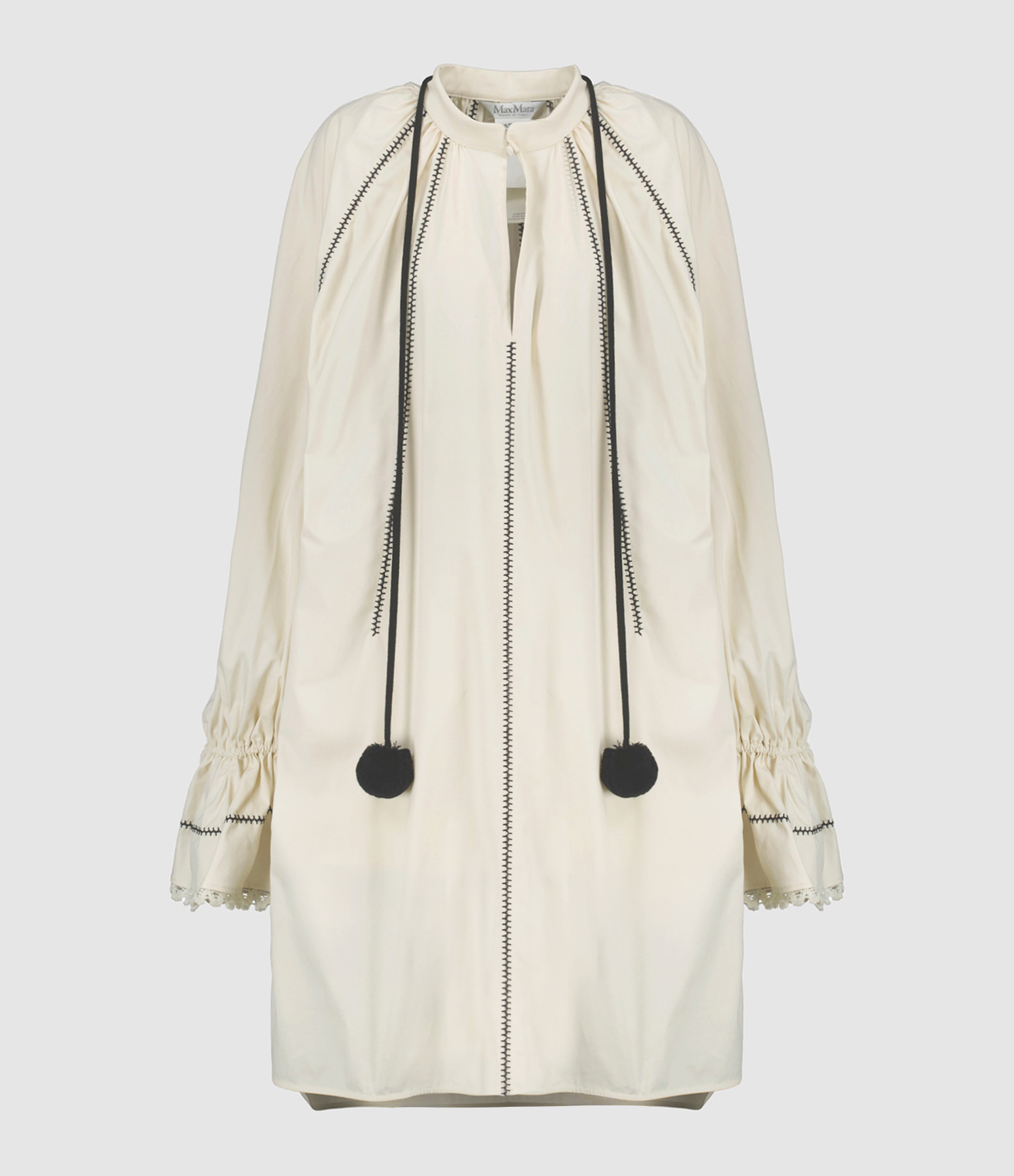 Robe Courte Rive Coton Ivoire