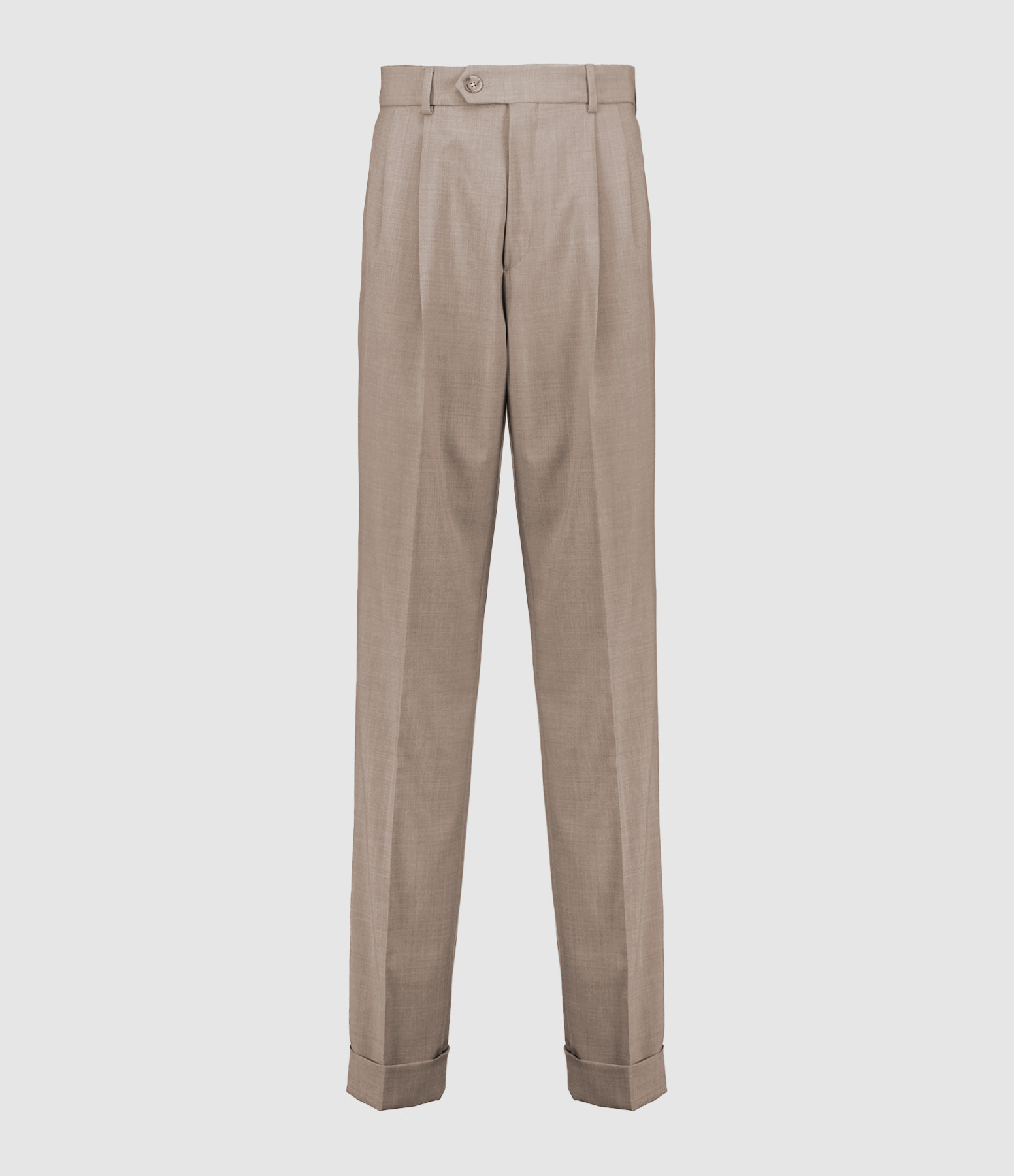 Pantalon Droit Ferito Gris Tourterelle