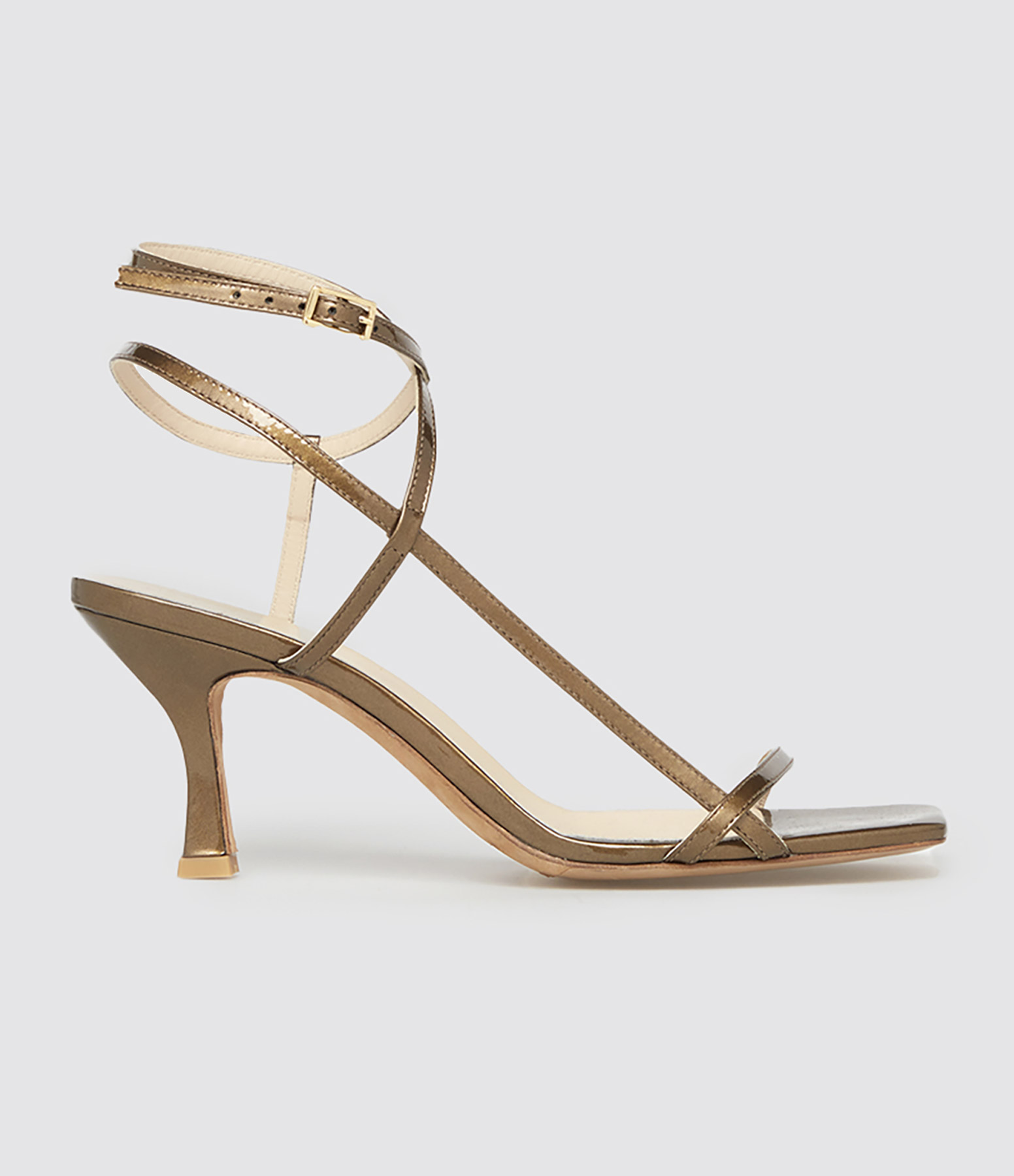 Sandales Sublim Double Cuir Verni Pailleté Neptuno, Collaboration Jeanne Vouland x Véronika Loubry