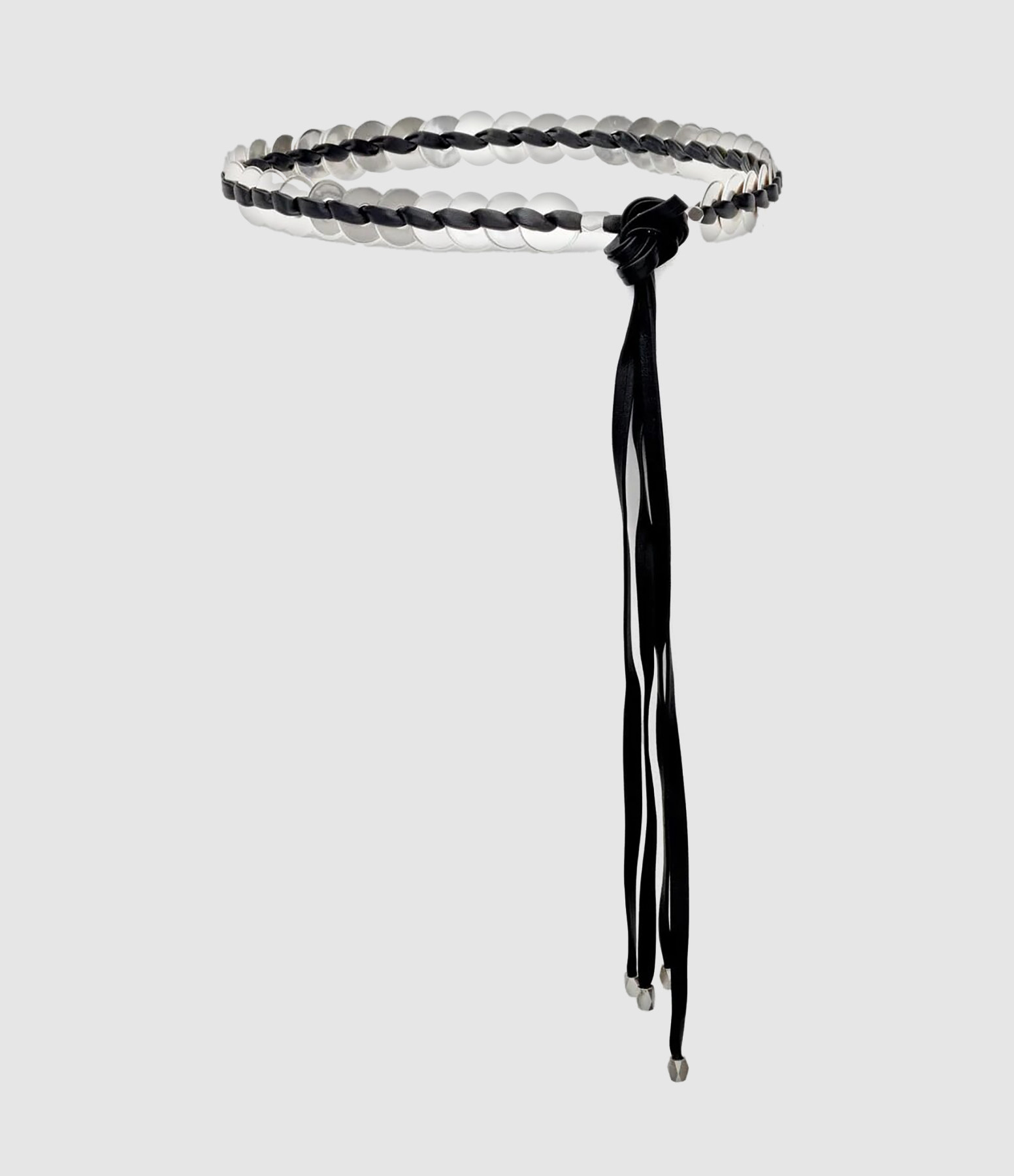 Ceinture Sevan Rivets Noir Argenté