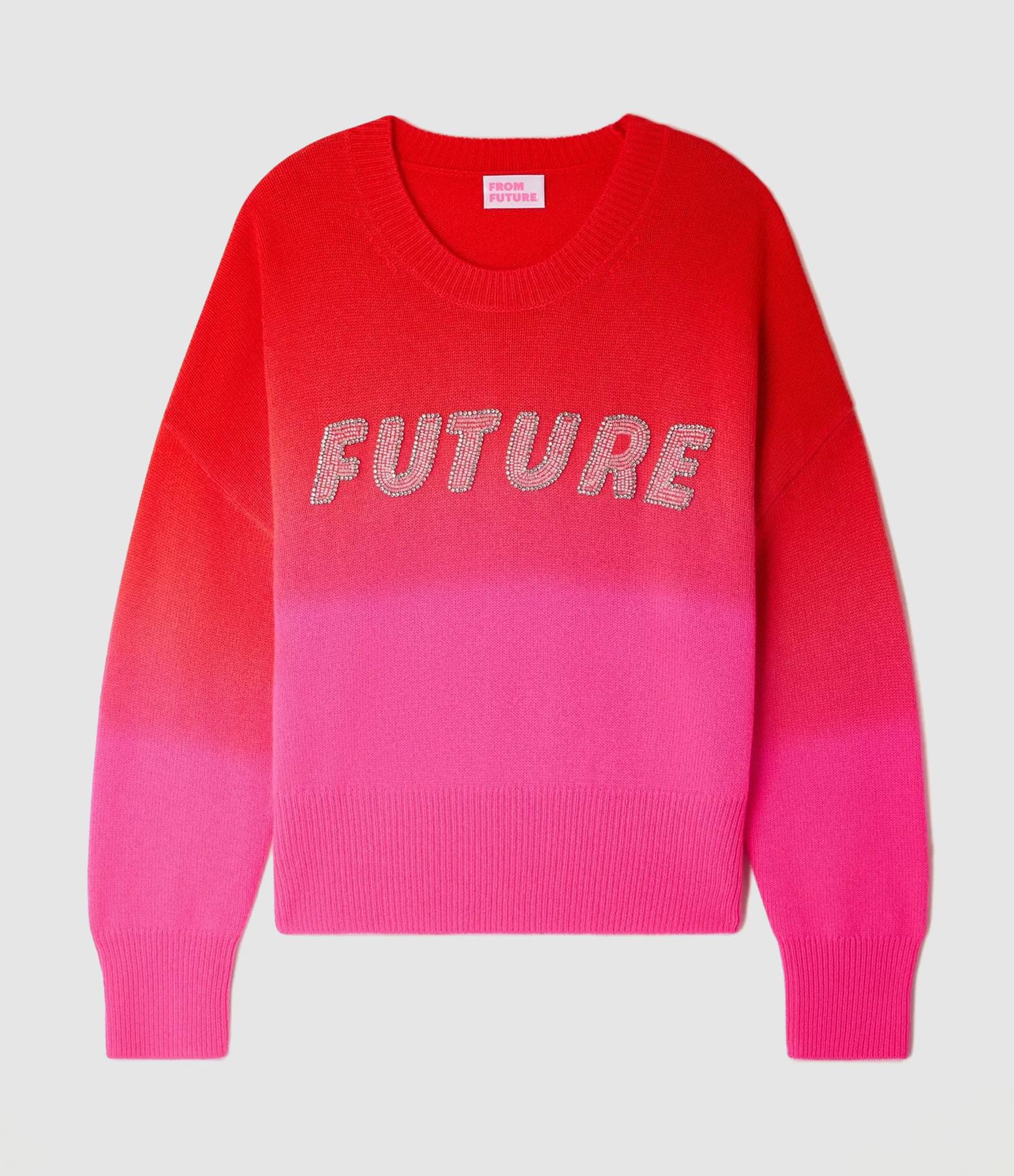 Pull Col Rond Fire Orange