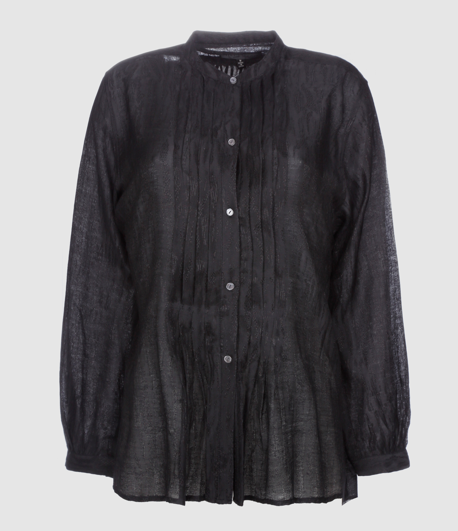 Chemise Estelle Coton Soie Noir