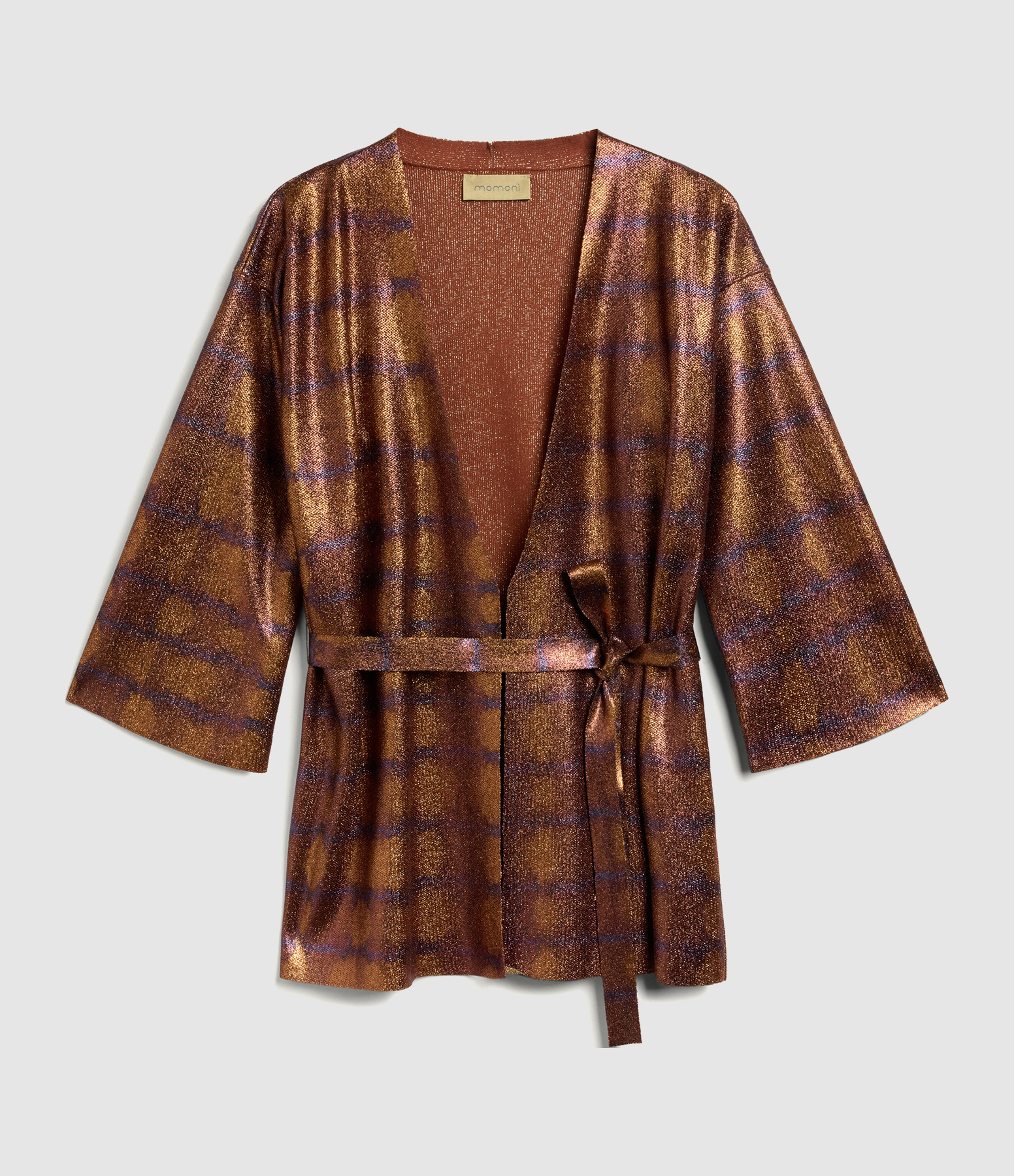 Kimono Chama Knitwear Bruciato Viola