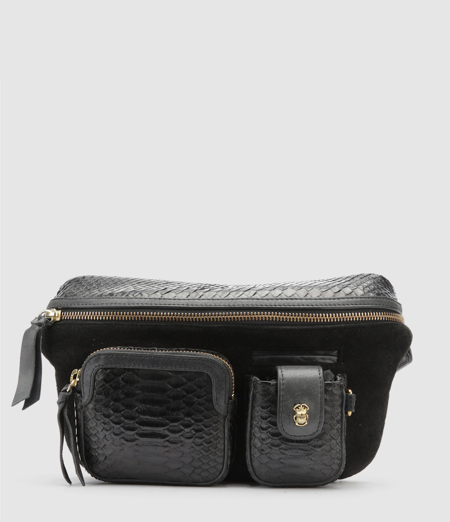 Sac Banane Roméo Python Noir