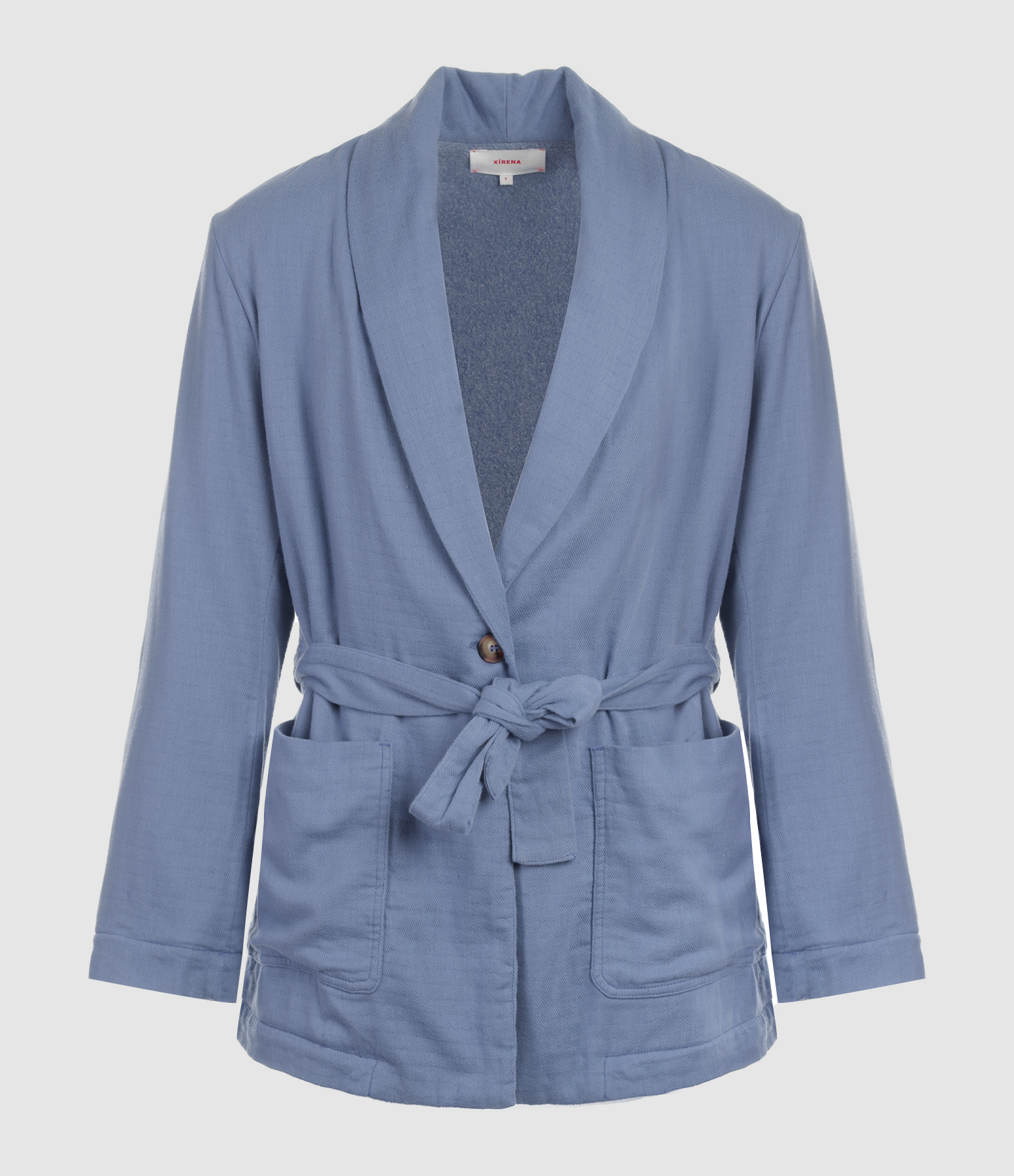 Veste Blazer Marlen Coton Bleu Vintage