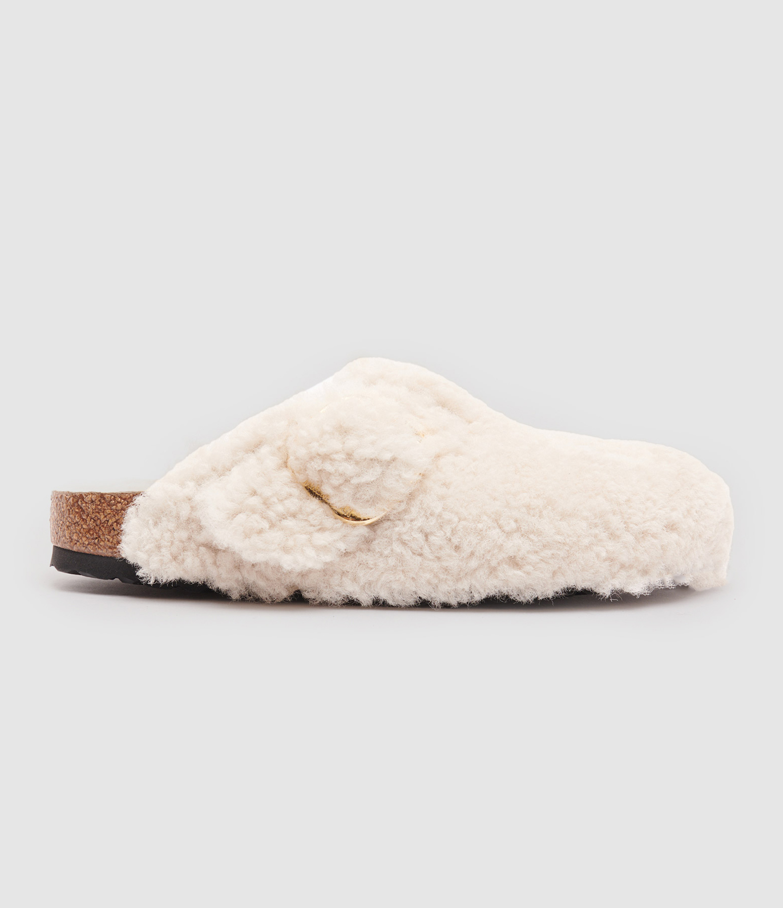Sabots Boston Fourrure Teddy Eggshell
