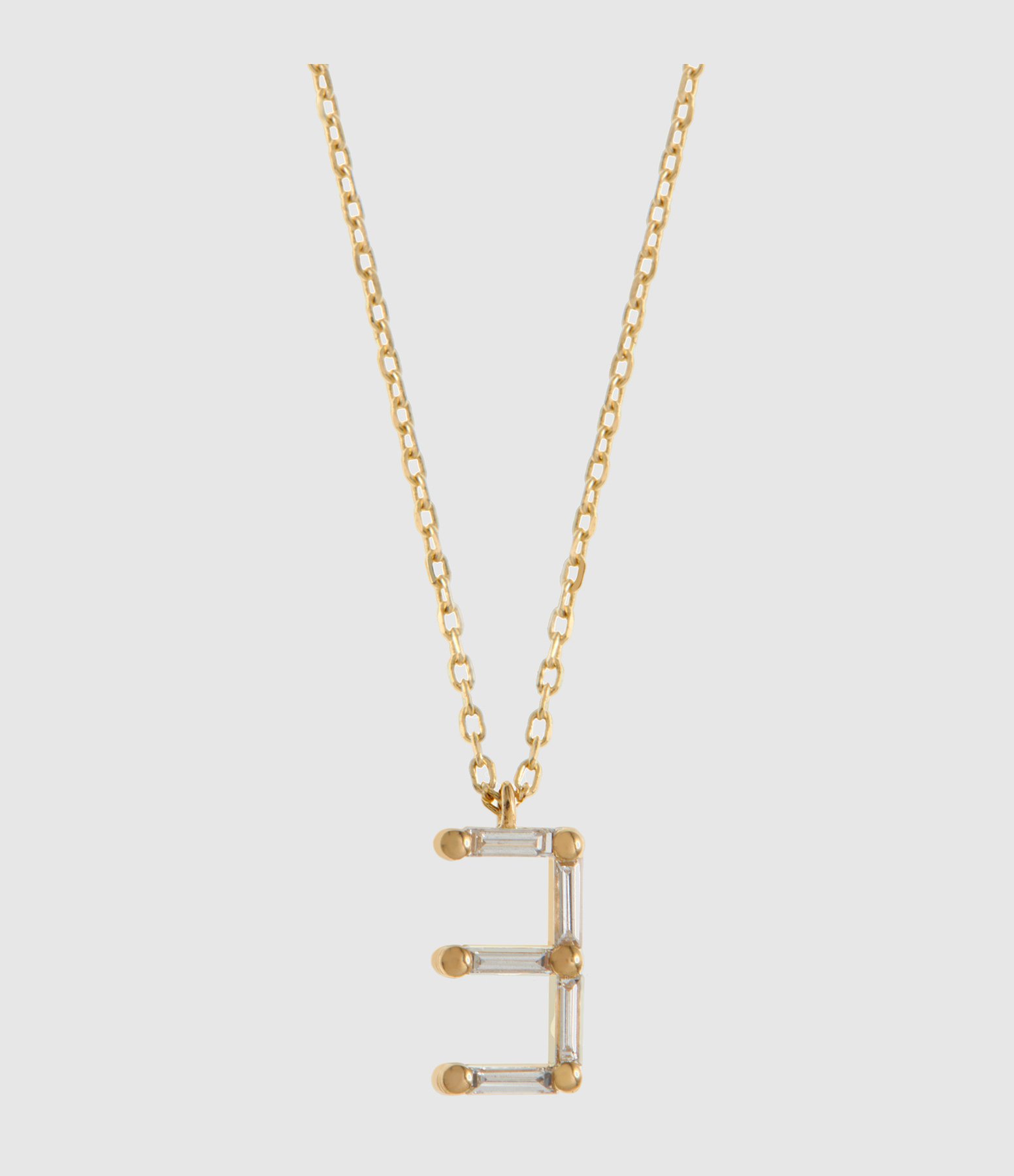 Collier Numéro 3 Or Jaune Diamants