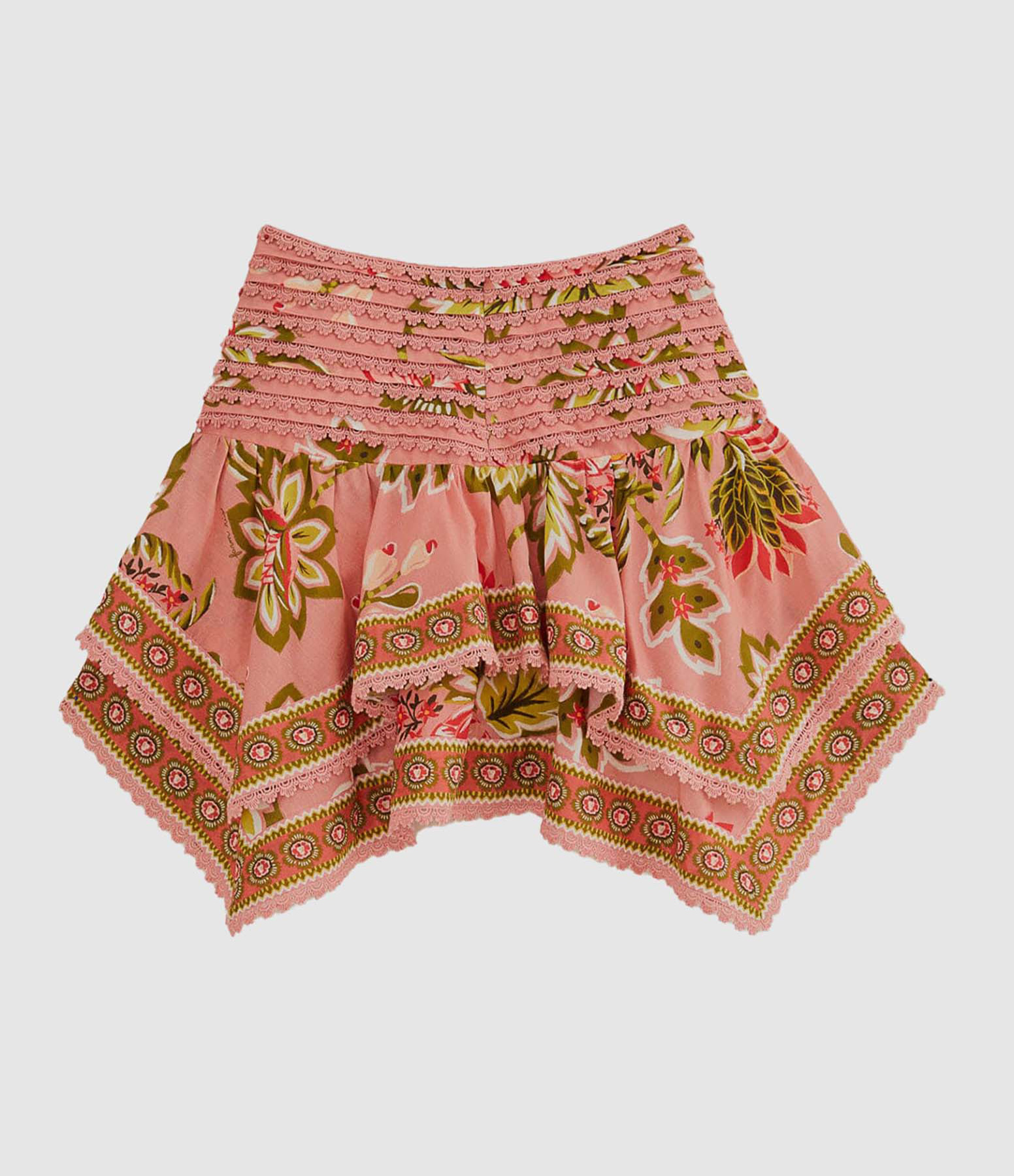 Jupe Courte Aura Floral Soft Pink