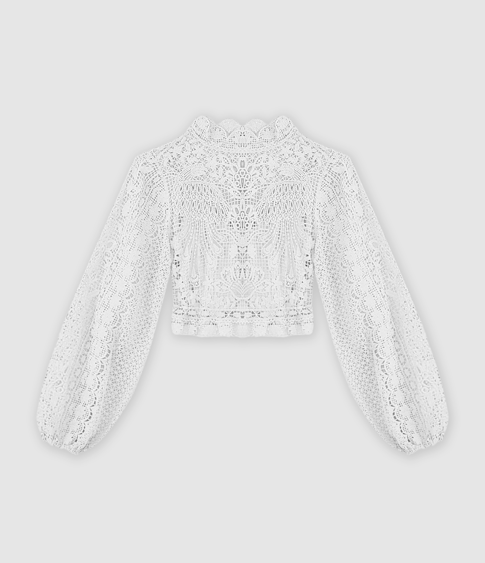 Blouse Blush Manches Bouffantes Blanc