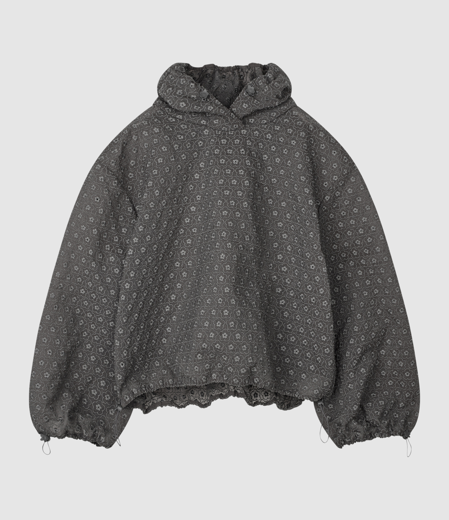 Sweat Shila Hoodie Meadow Embroidery Grey