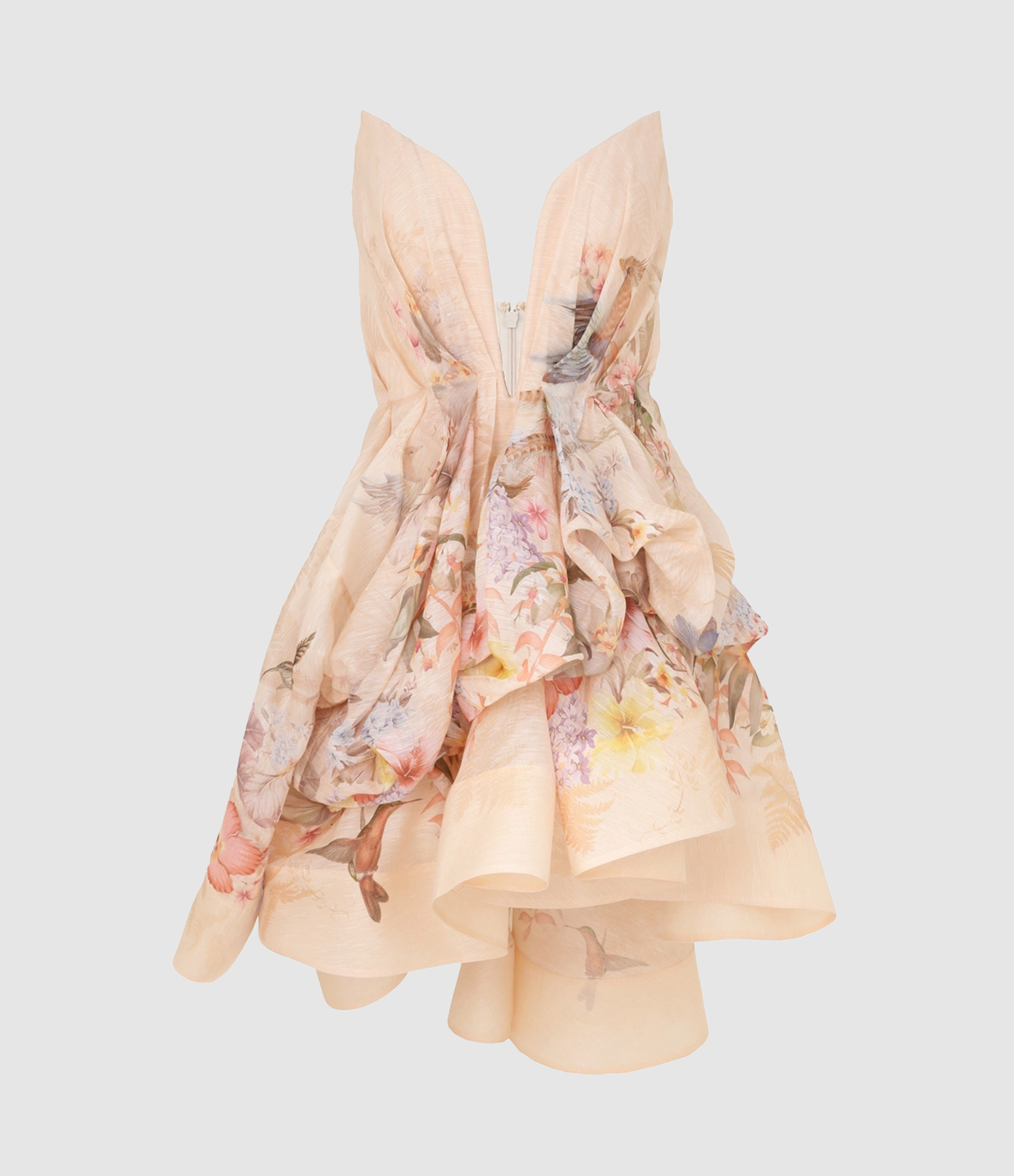 Mini Robe drapée Illuminate Ivory Tropical