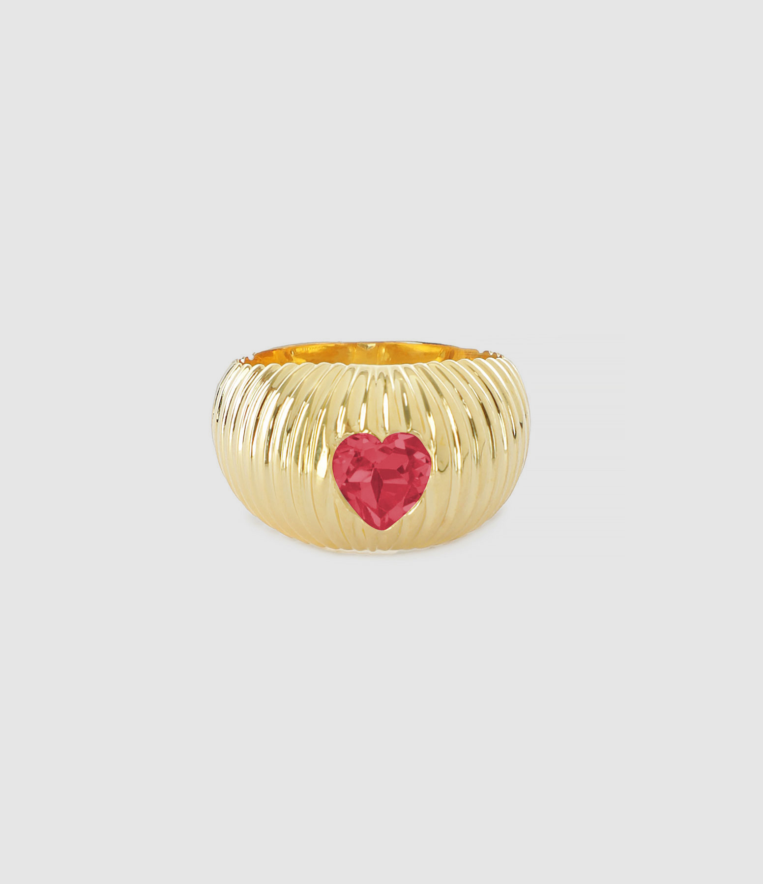 Bague Prema Rubis Rose Doré