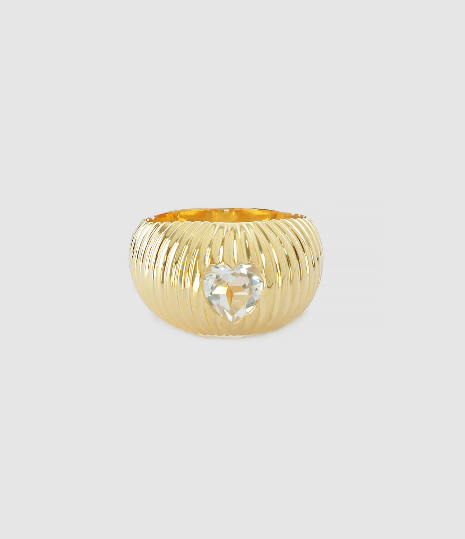 Bague Prema Topaze Blanche Doré