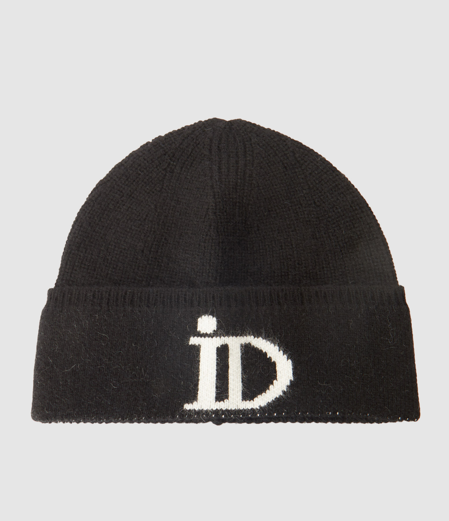 Bonnet Abysse Cachemire Noir Blanc