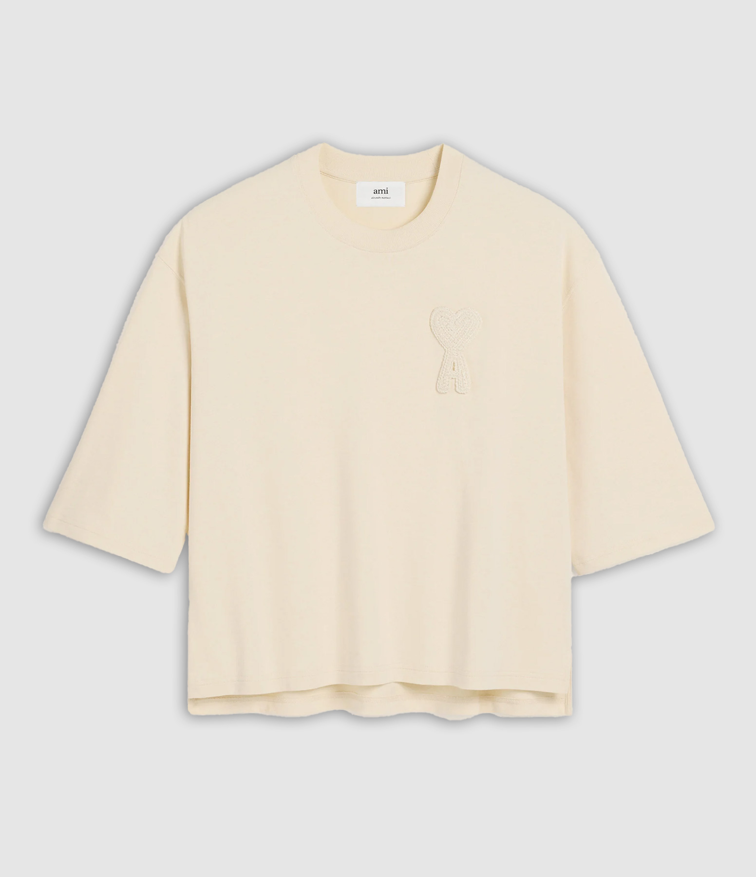 Tee-shirt Avec Patch Ami de Cœur Crème