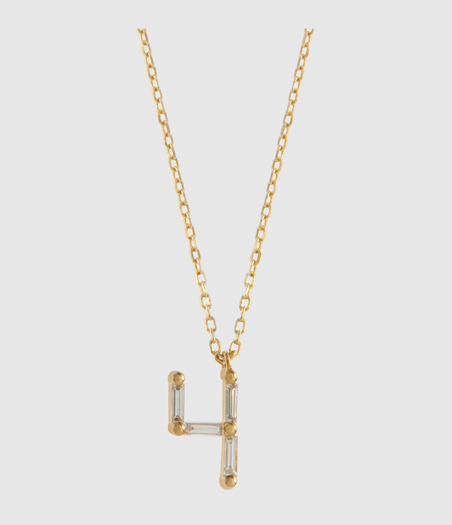 Collier Numéro 4 Or Jaune Diamants