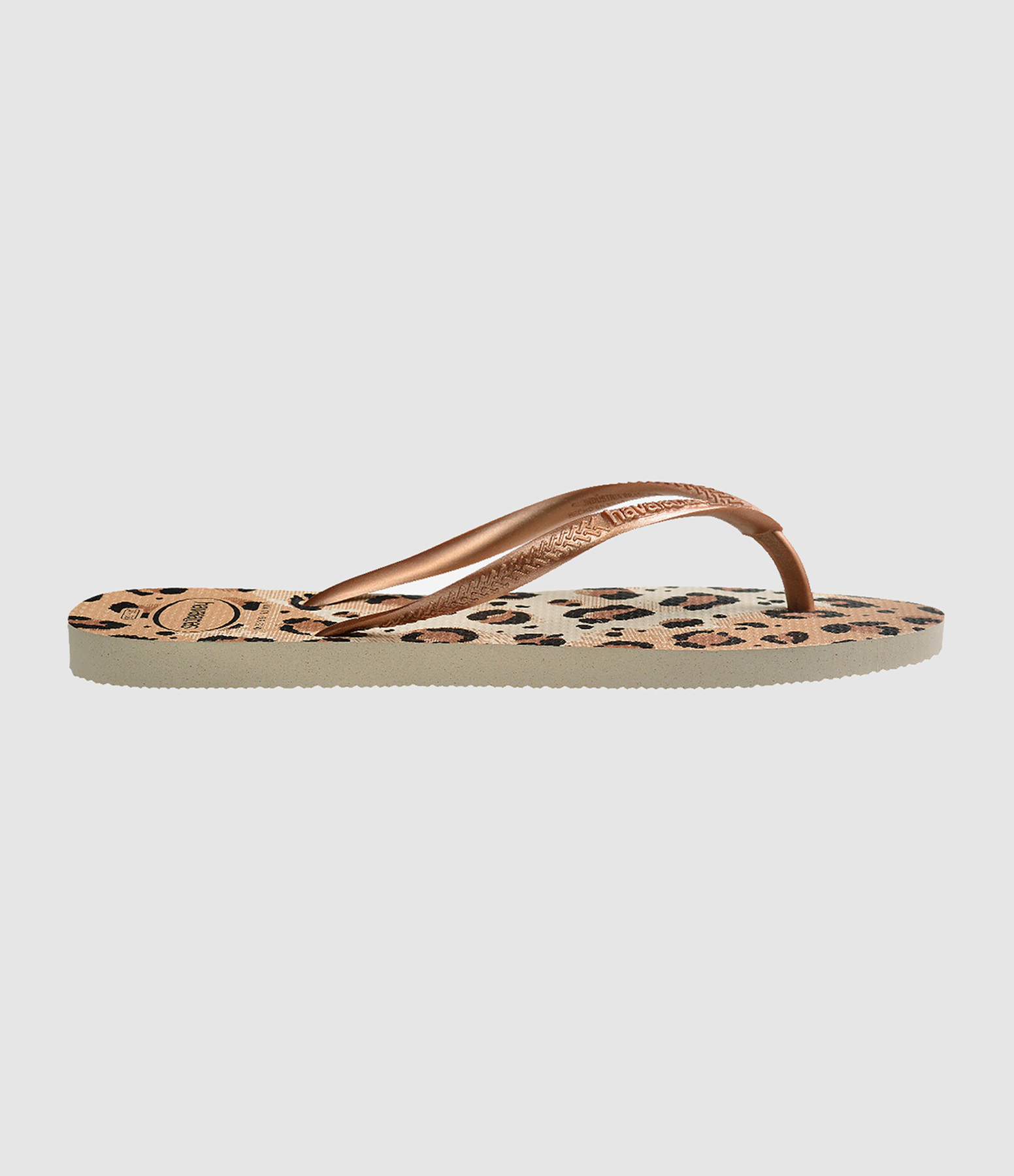 Tongs Slim Animals Beige