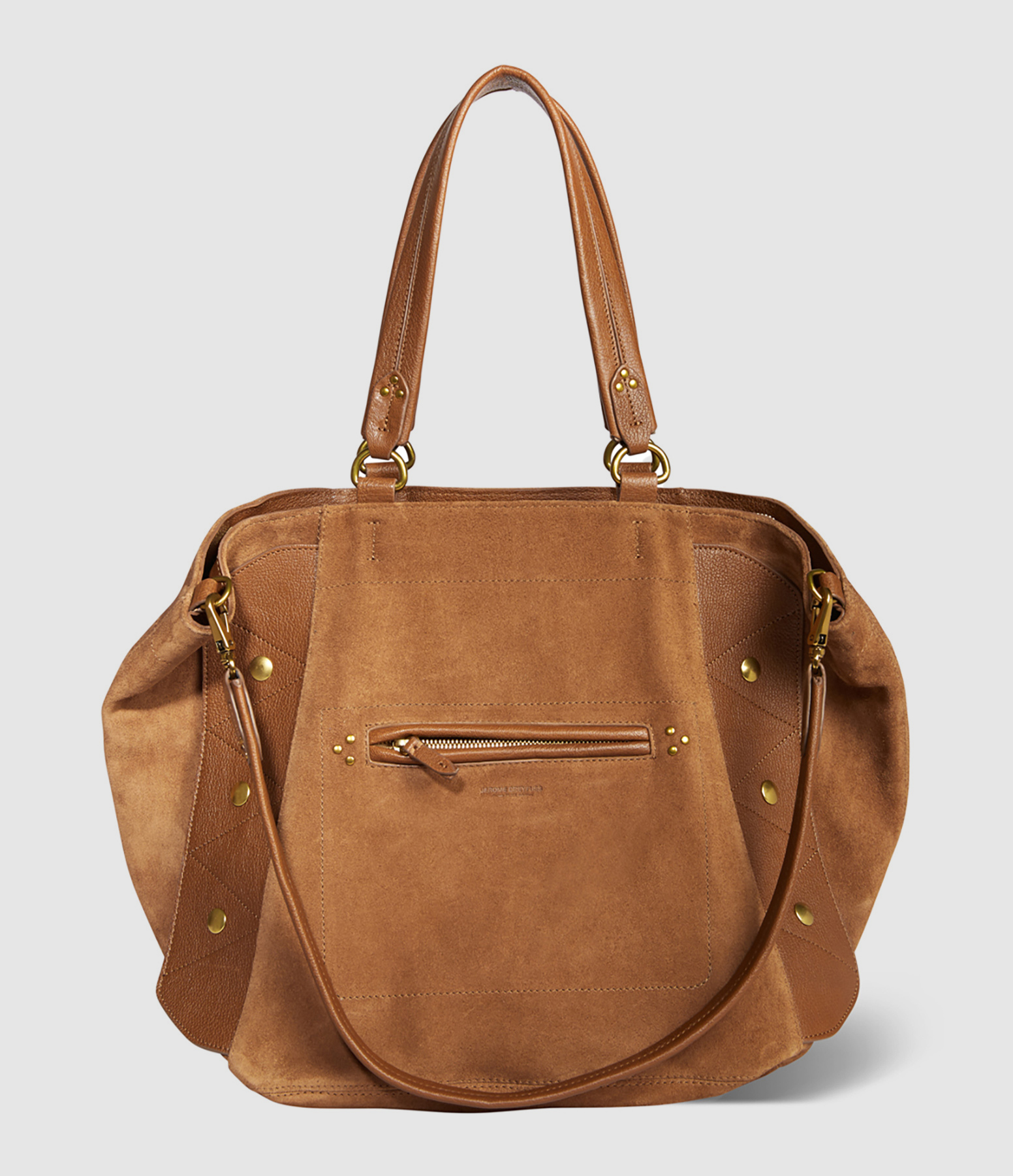 Cabas Roger Cuir Suédé Tabac