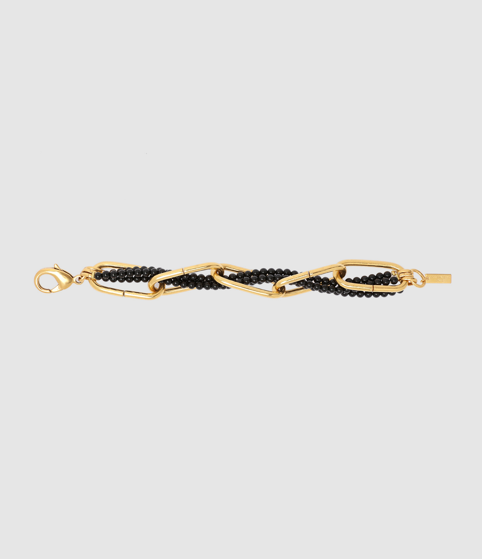 Bracelet Ramey Agate Noire Doré