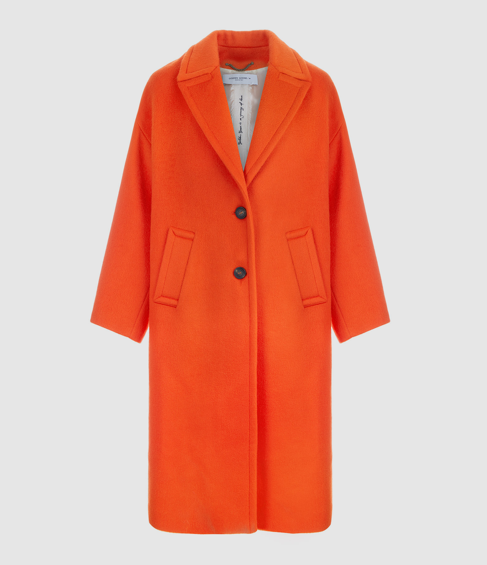 Manteau Bertina Laine Orange