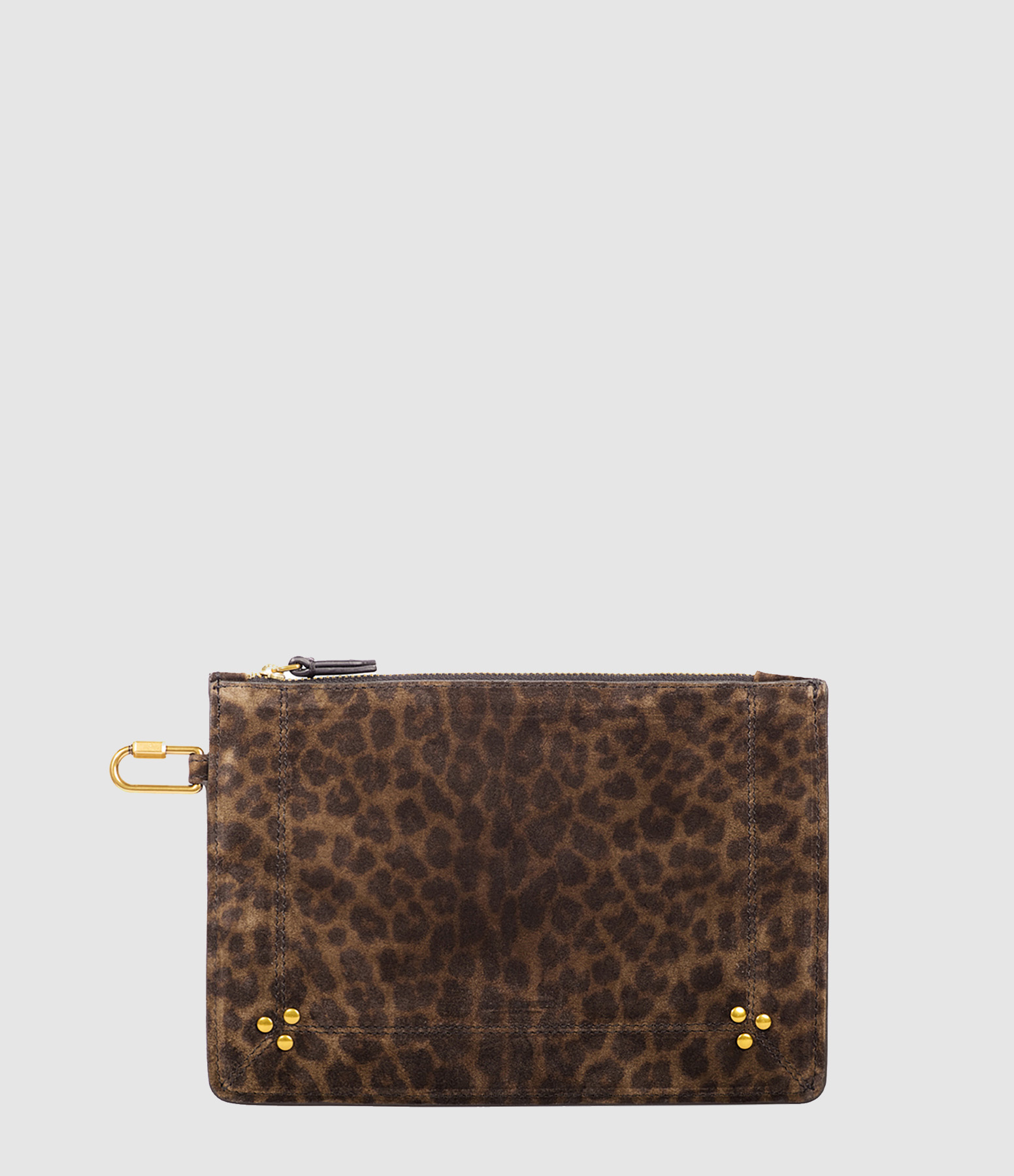 Pochette Popoche M Imprimé Léopard Kaki
