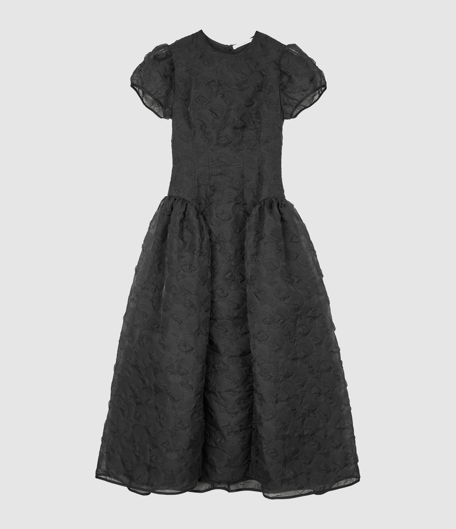 Robe With Back Bow Detail Black