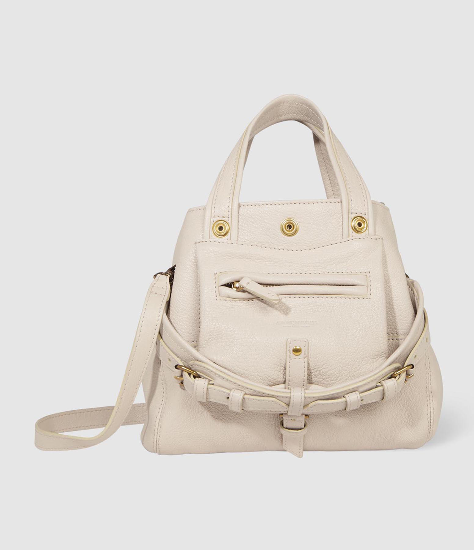 Sac Billy Nano Cuir Écru Grainé
