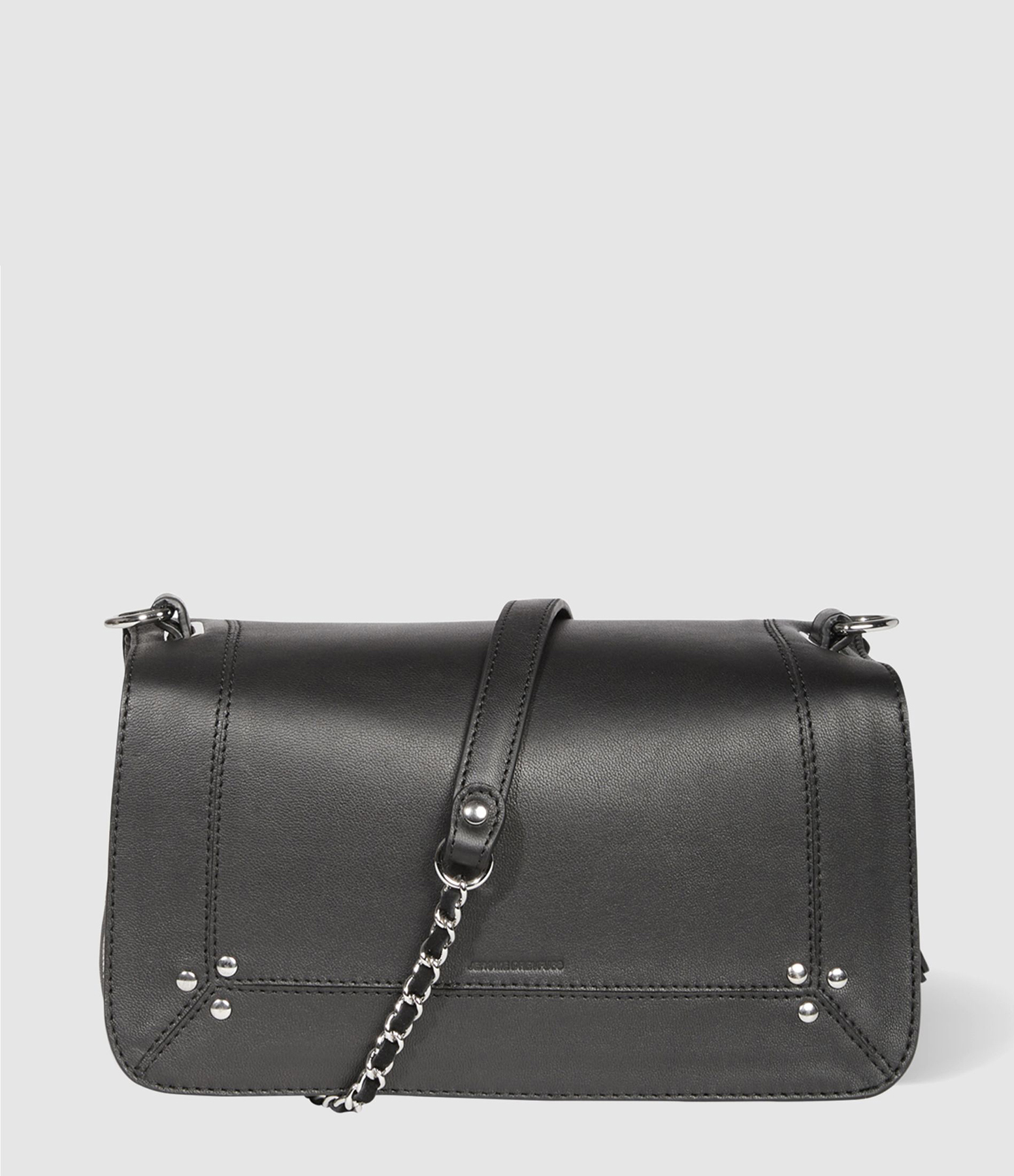 Sac Bobi Cuir Noir Silver