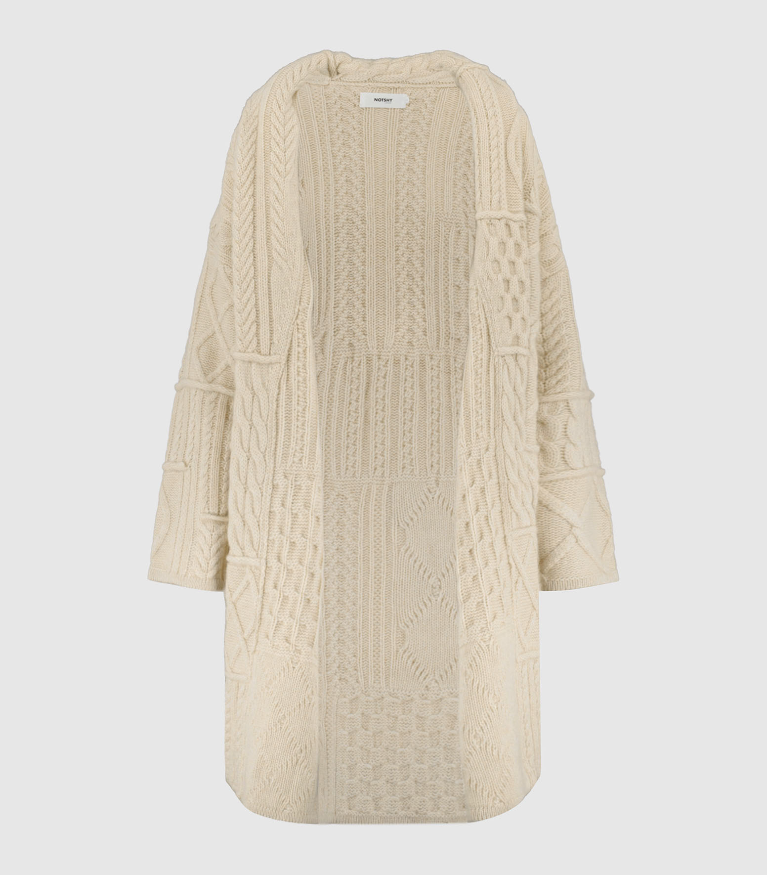 Gilet Patchwork Winter Cachemire Beige Chiné