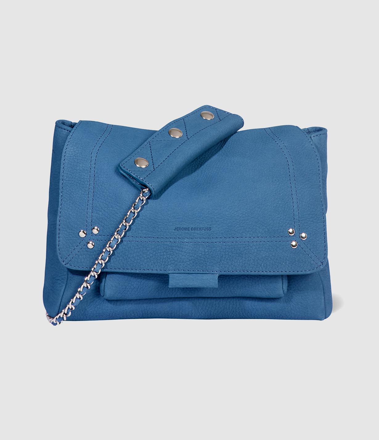 Sac Lulu M Cuir Nubuck Indigo