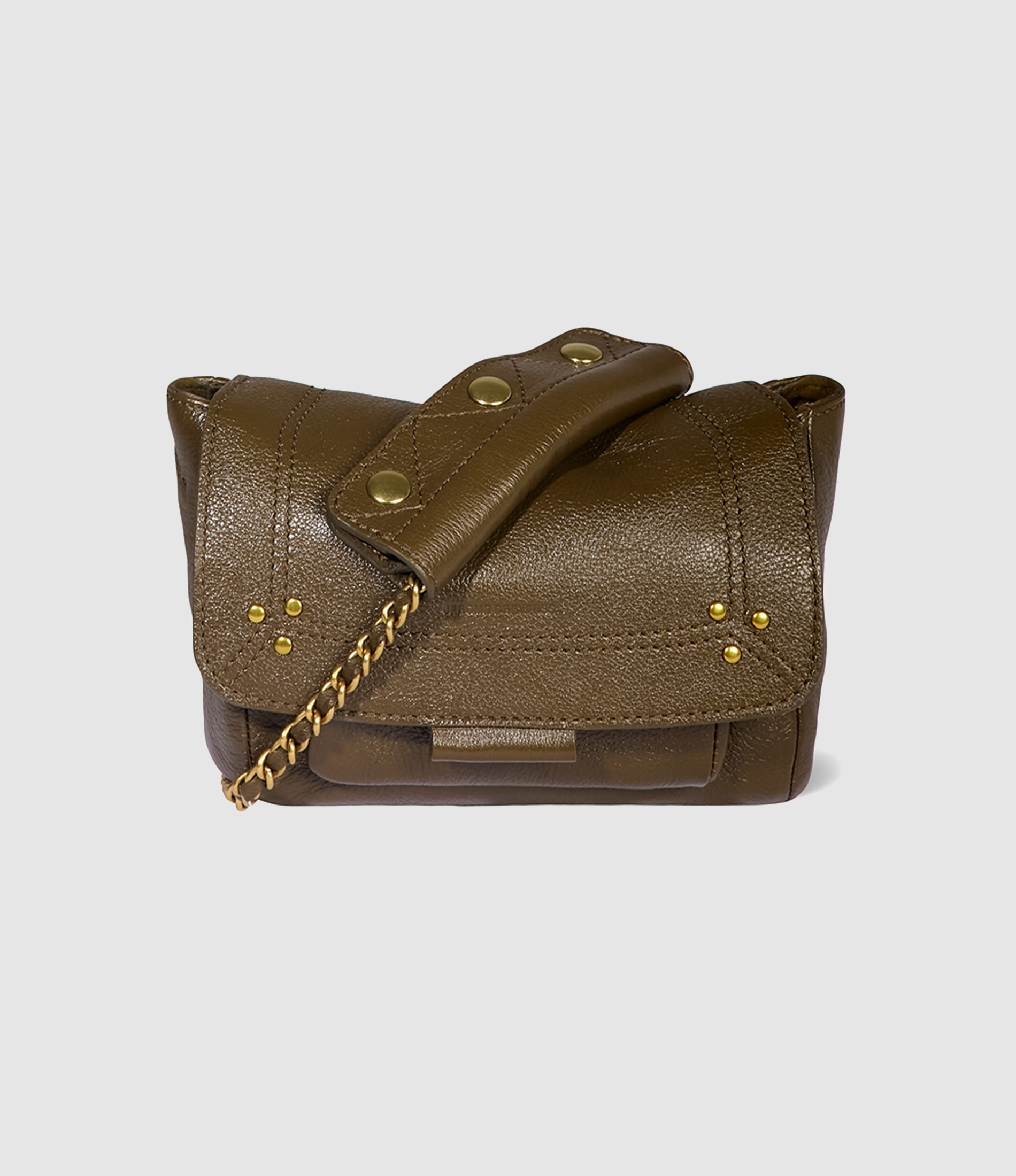 Sac Lulu S Cuir Kaki