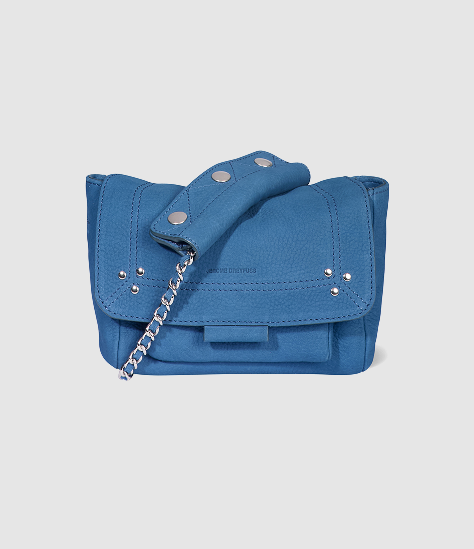 Sac Lulu S Cuir Nubuck Indigo