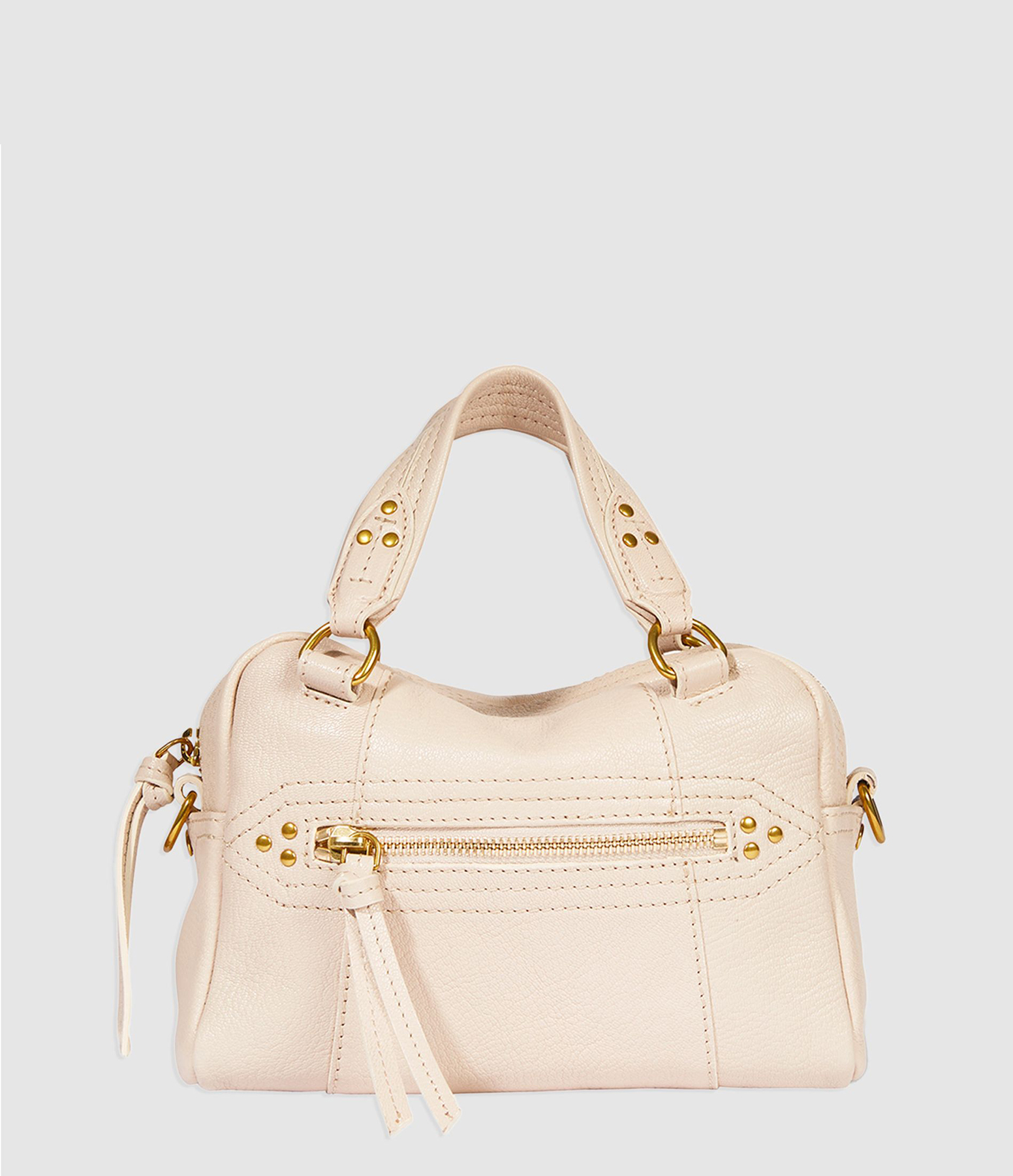 Sac Lucky Bowling Mini Ecru Grainé