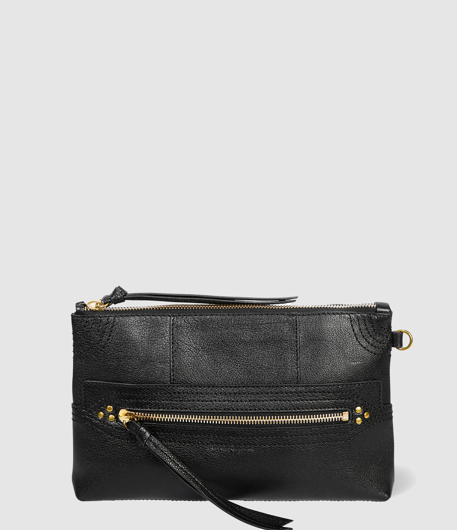 Pochette Lucky Clutch Noir Brass