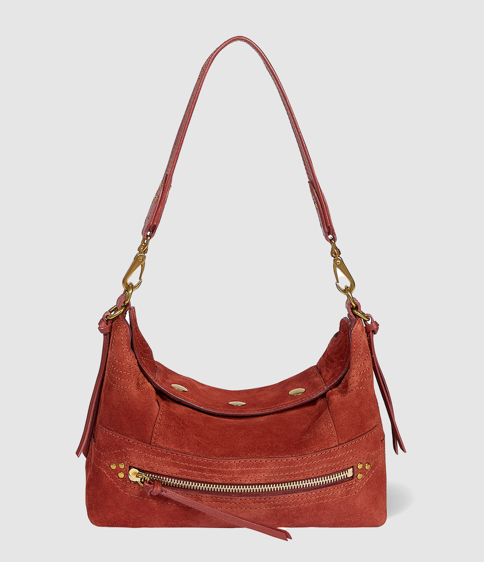 Sac Lucky Hobo Small Rouille