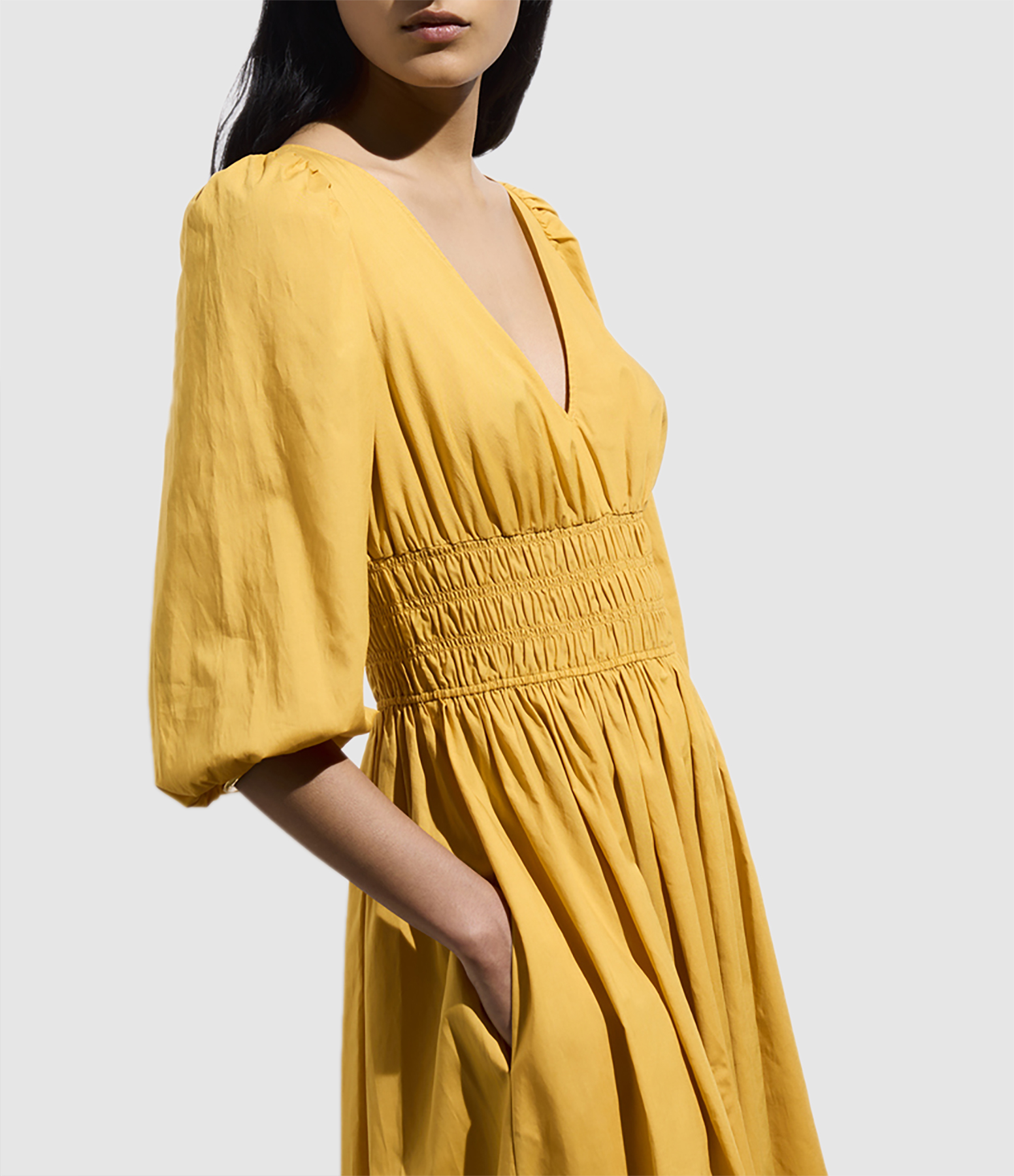 Robe Longue Hannae Jaune D'Or