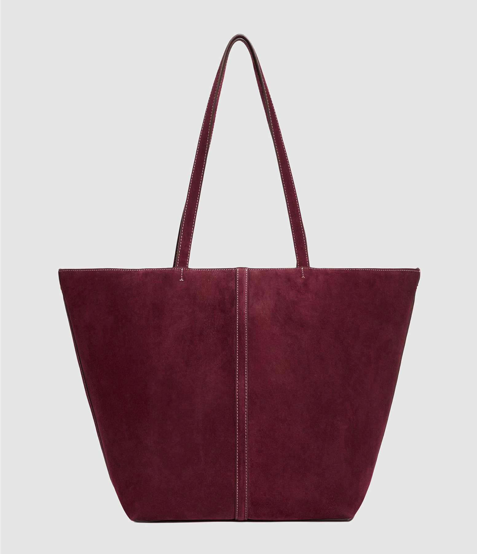 Tote Bag GM Daily Cuir Velours Prune