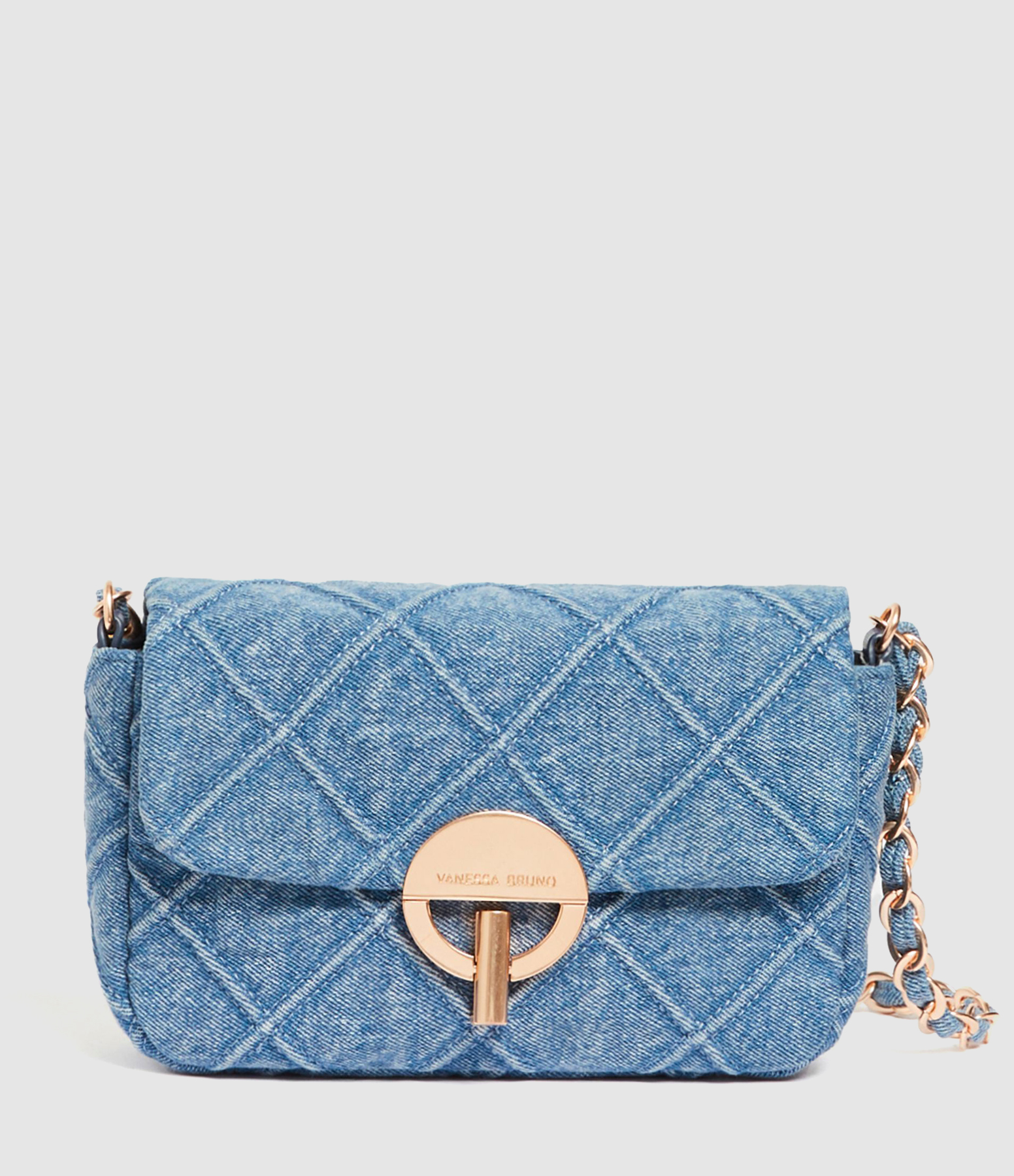 Moyen Sac Moon Denim Bleu