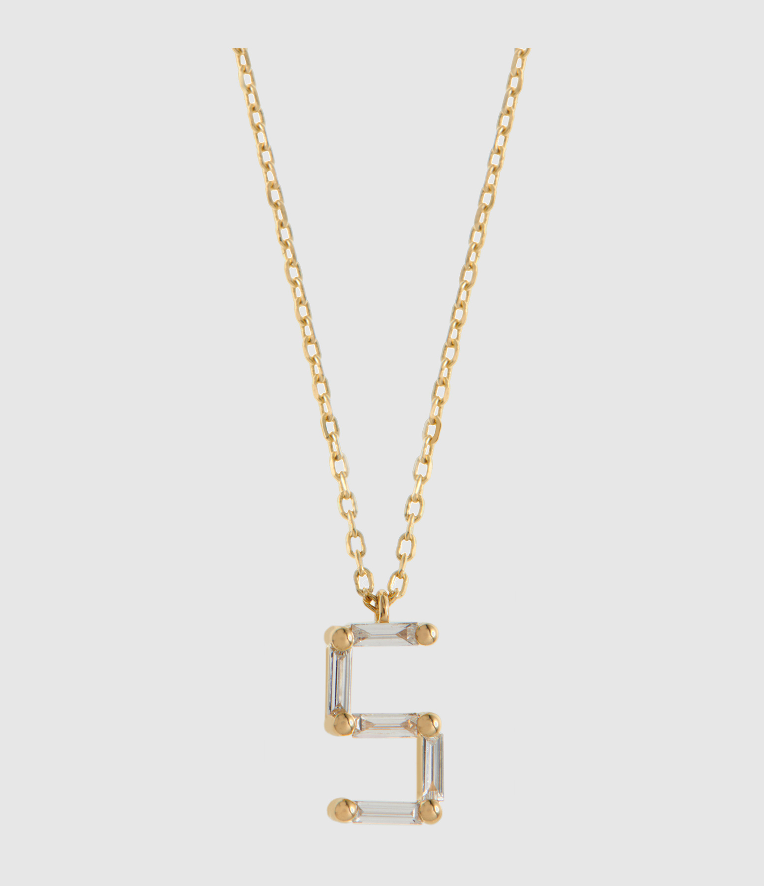 Collier Numéro 5 Or Jaune Diamants