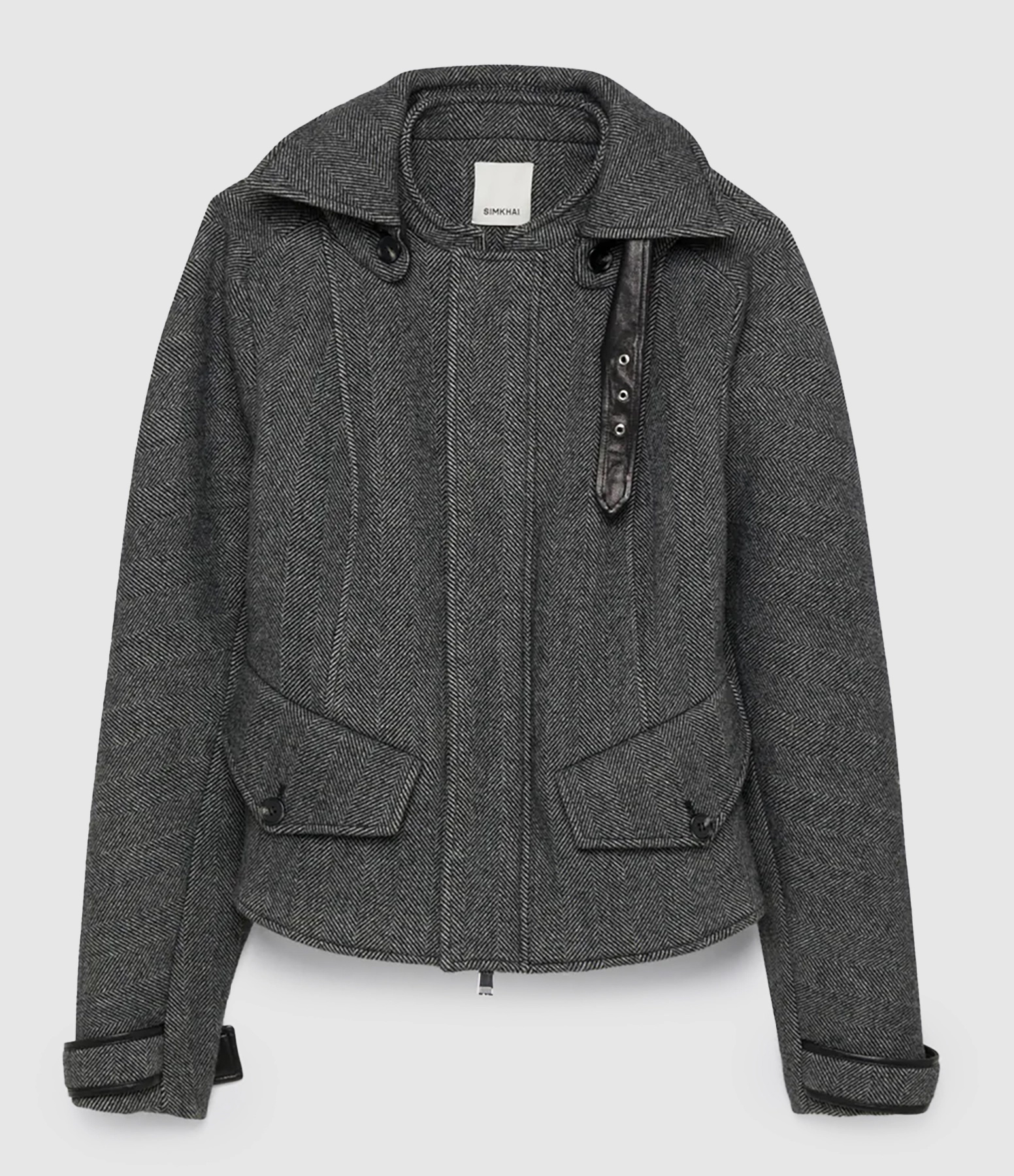 Veste Sutton Black Herringbone