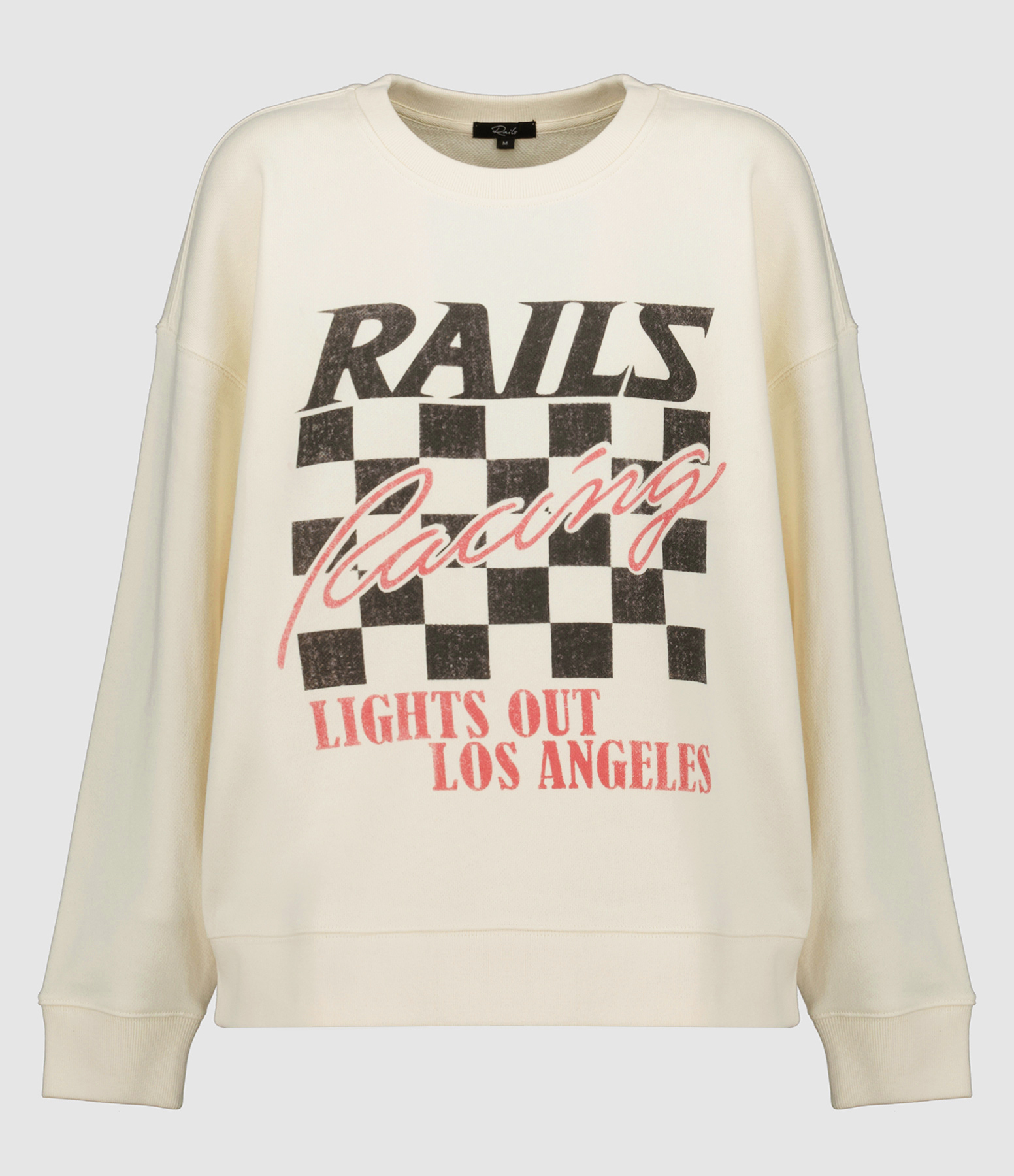 Sweatshirt Relaxed Crew Ivory Rails Racing