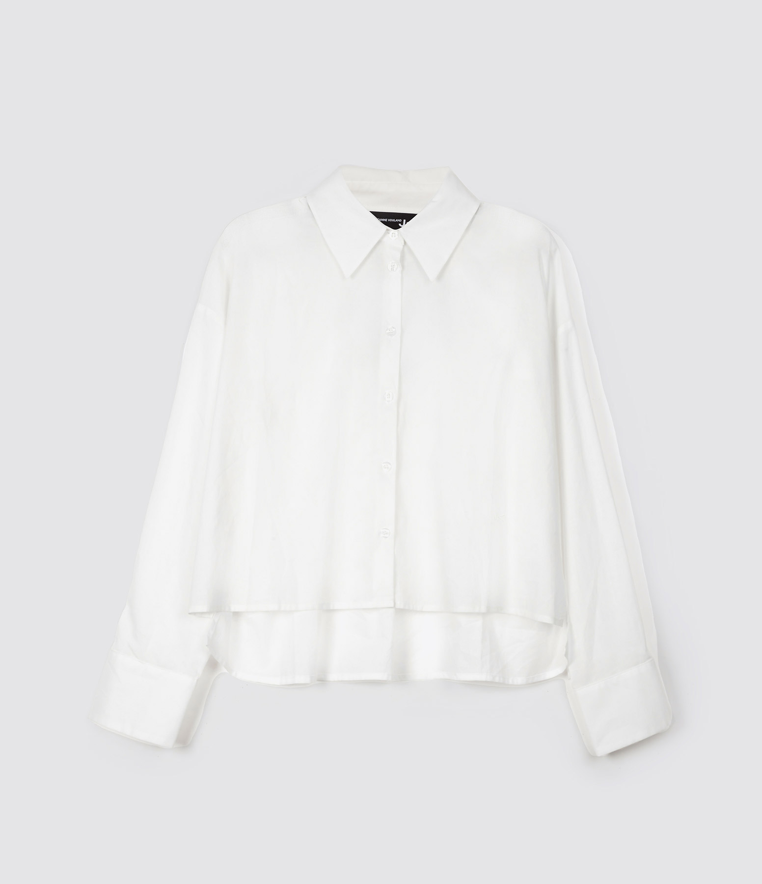 Chemise Ima Crop Coton Blanc