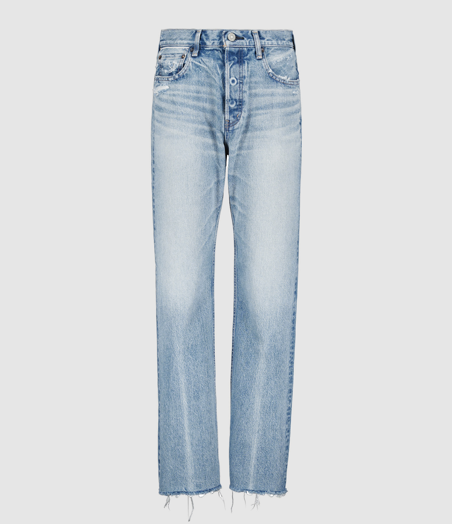 Jean Ashleys Wide Straight Denim Bleu