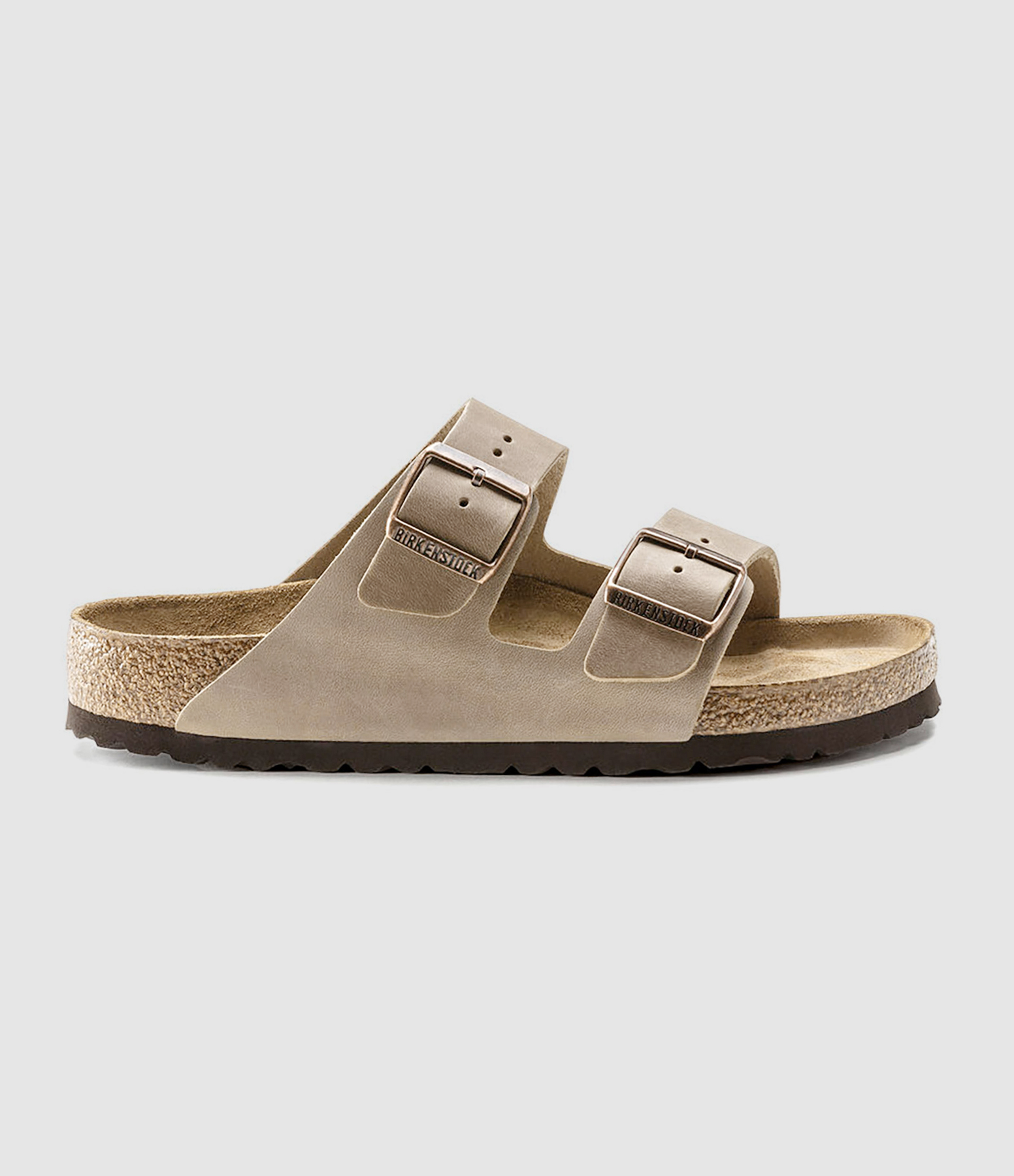Sandales Arizona Cuir Tabacco Brown